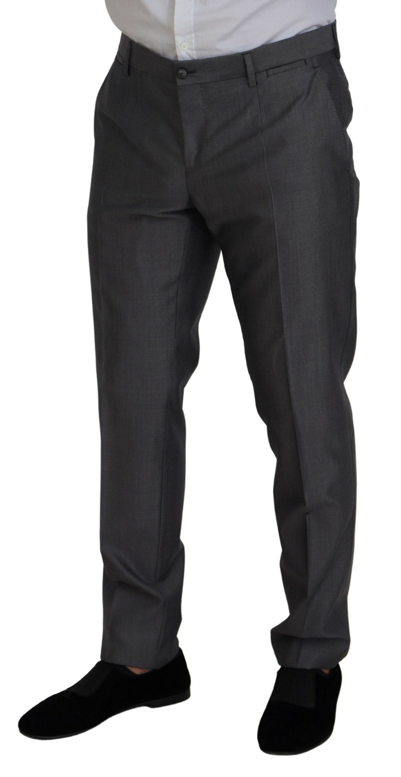 Costum elegant Dolce & Gabbana gri argintiu Sicilia