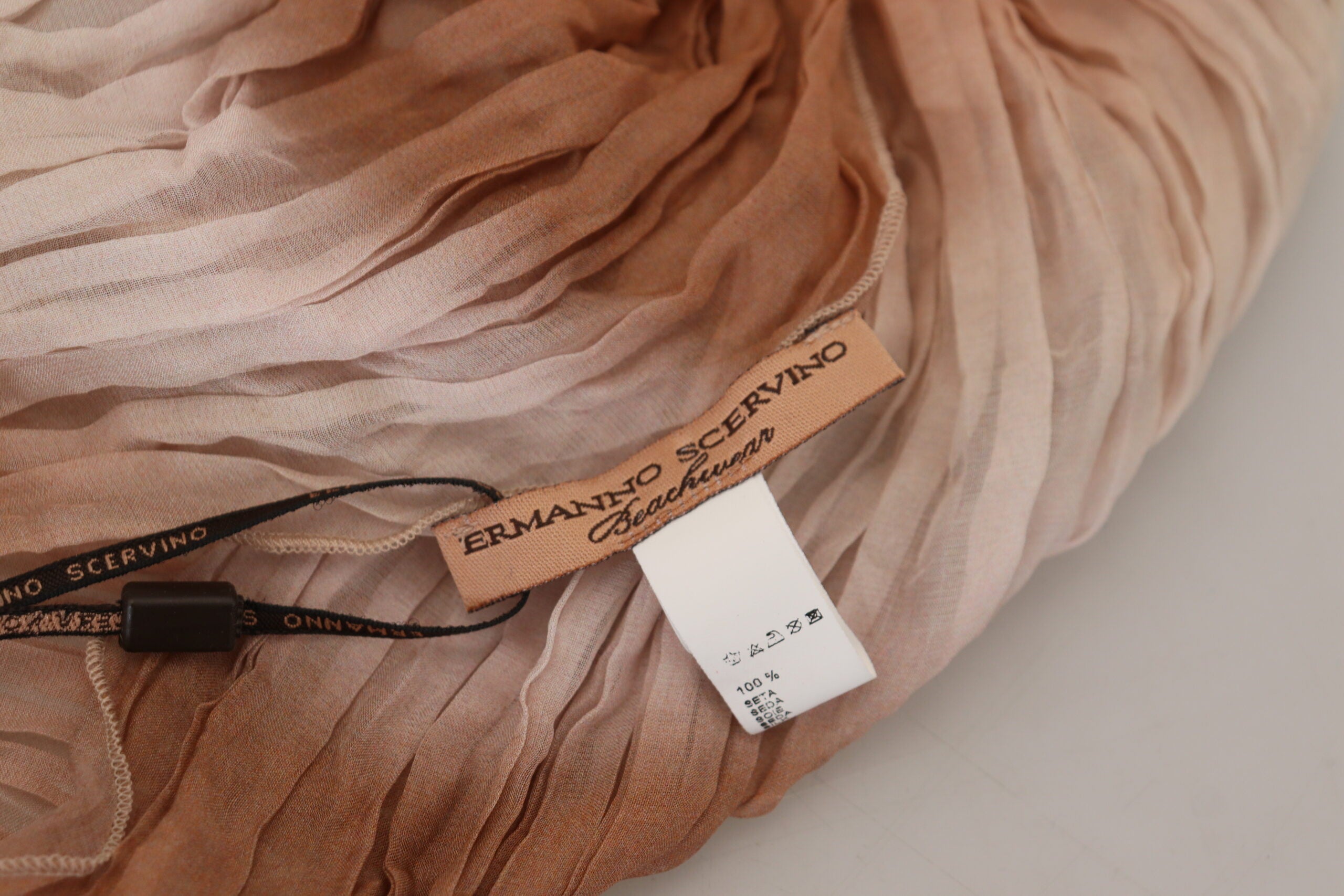 Ermanno Scervino Chic Multicolor Silk Wrap Shawl Fular
