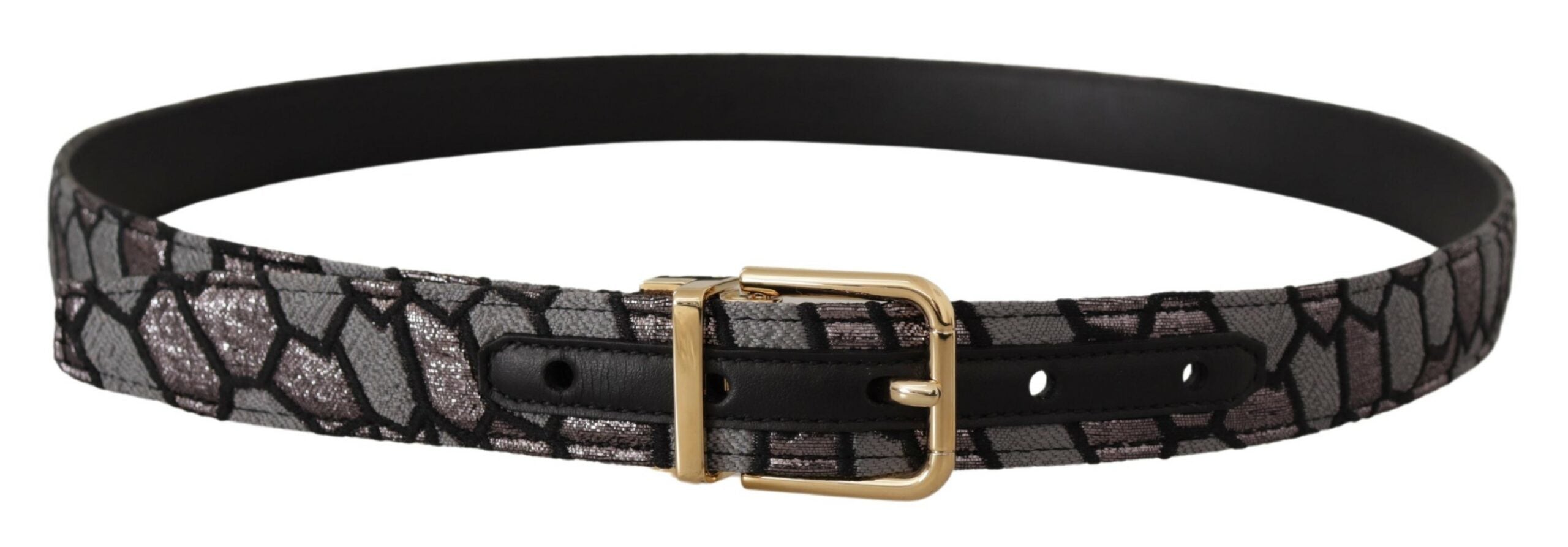Curea din piele multicoloră Dolce & Gabbana Statement