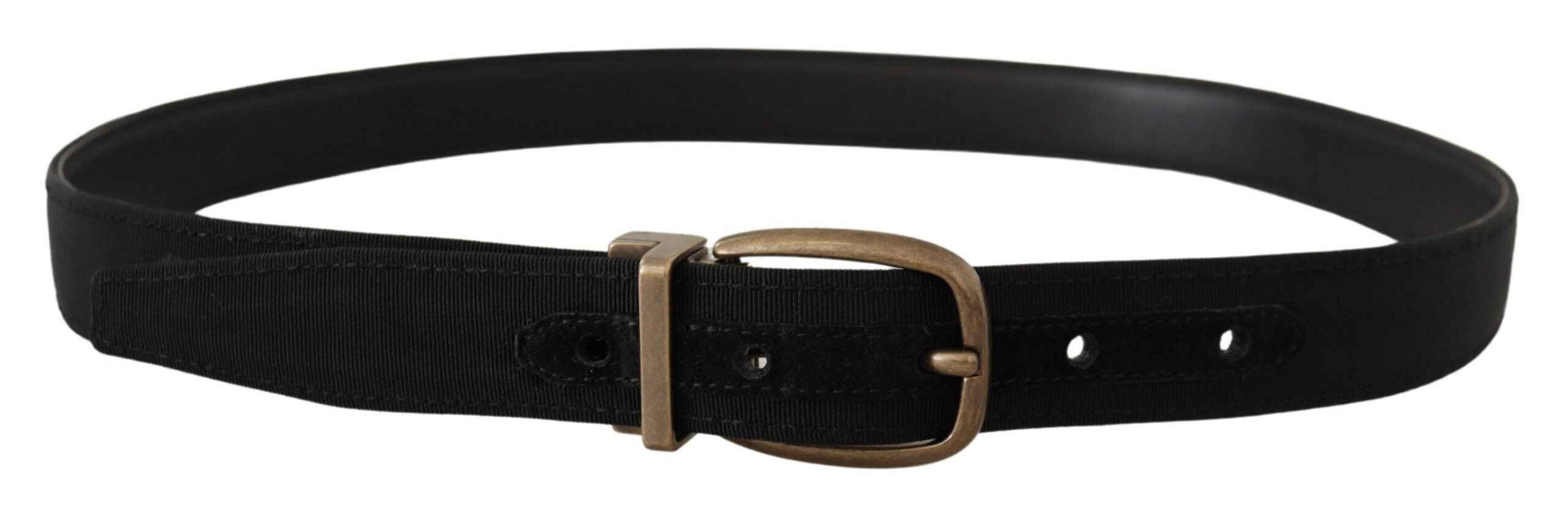 Curea elegantă din piele grograin Dolce & Gabbana - Negru