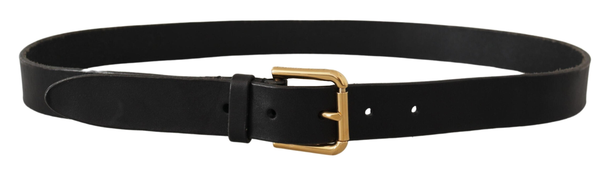 Curea elegantă din piele Dolce & Gabbana cu cataramă metalică