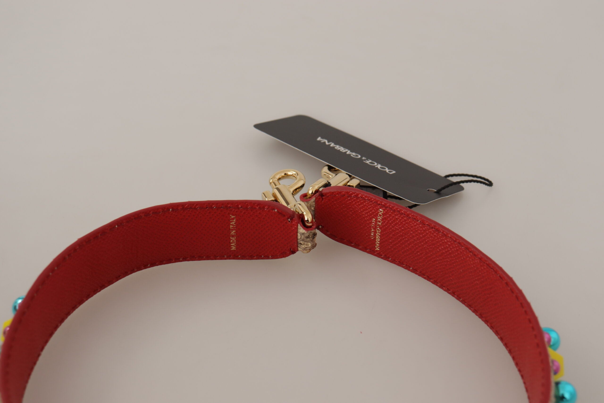 Geantă Dolce & Gabbana Exquisite Bej Python, curea din piele