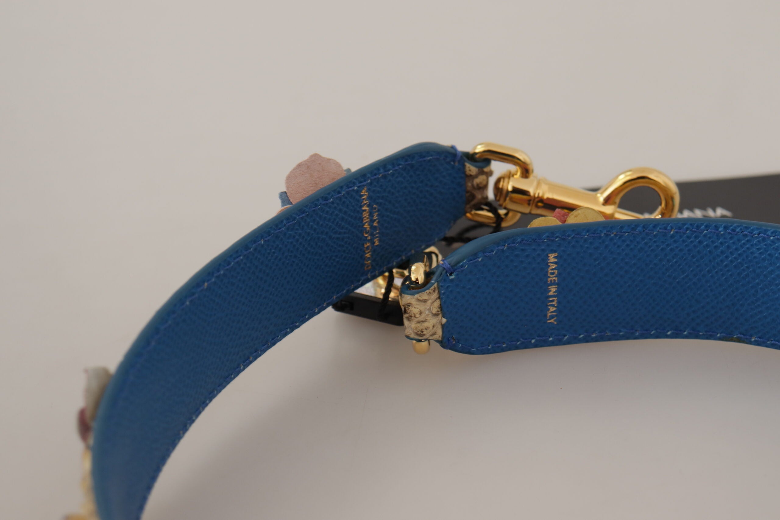 Curea elegantă din piele bej piton Dolce & Gabbana