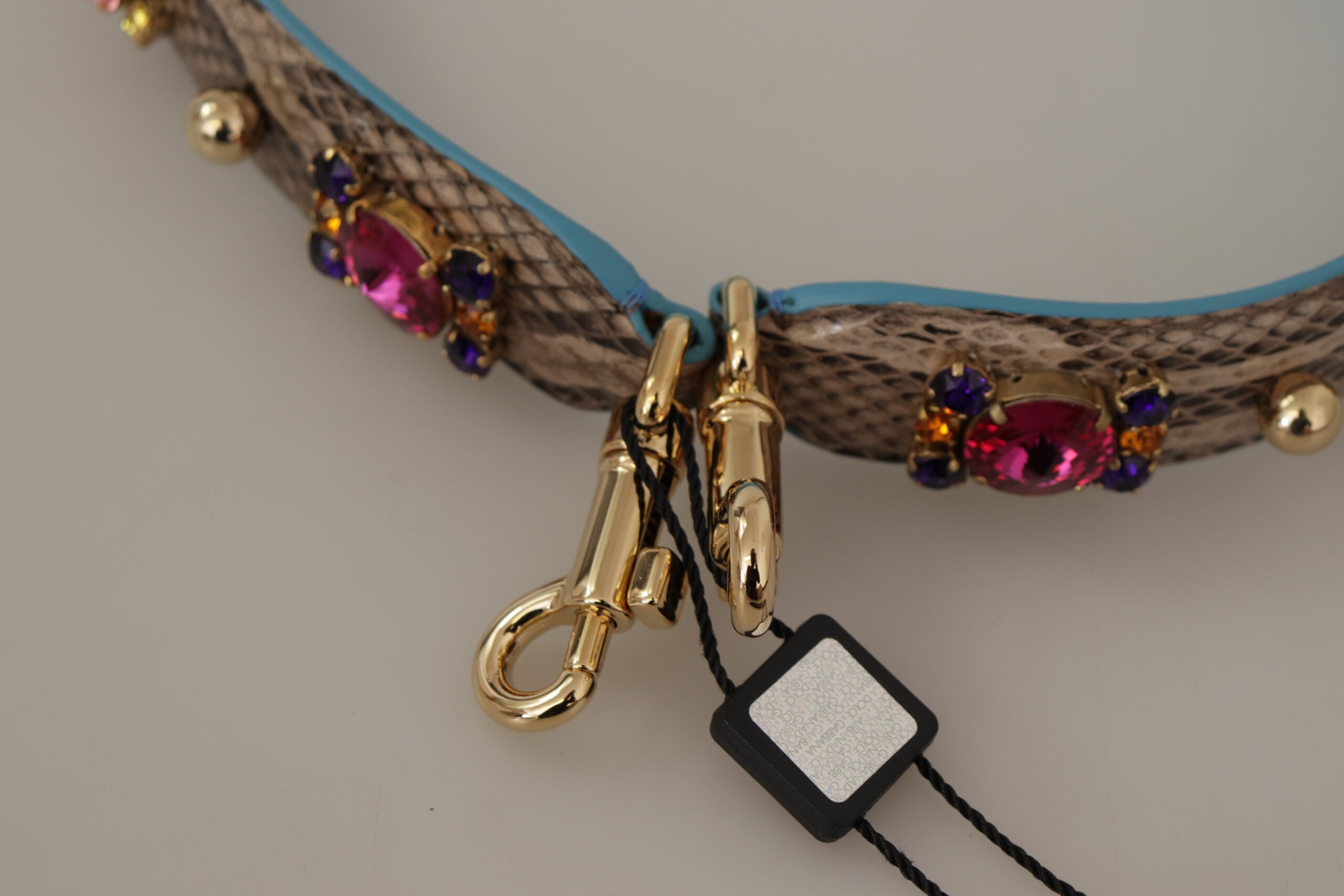 Dolce & Gabbana Accesoriu elegant cu curea de umăr din piele de piton