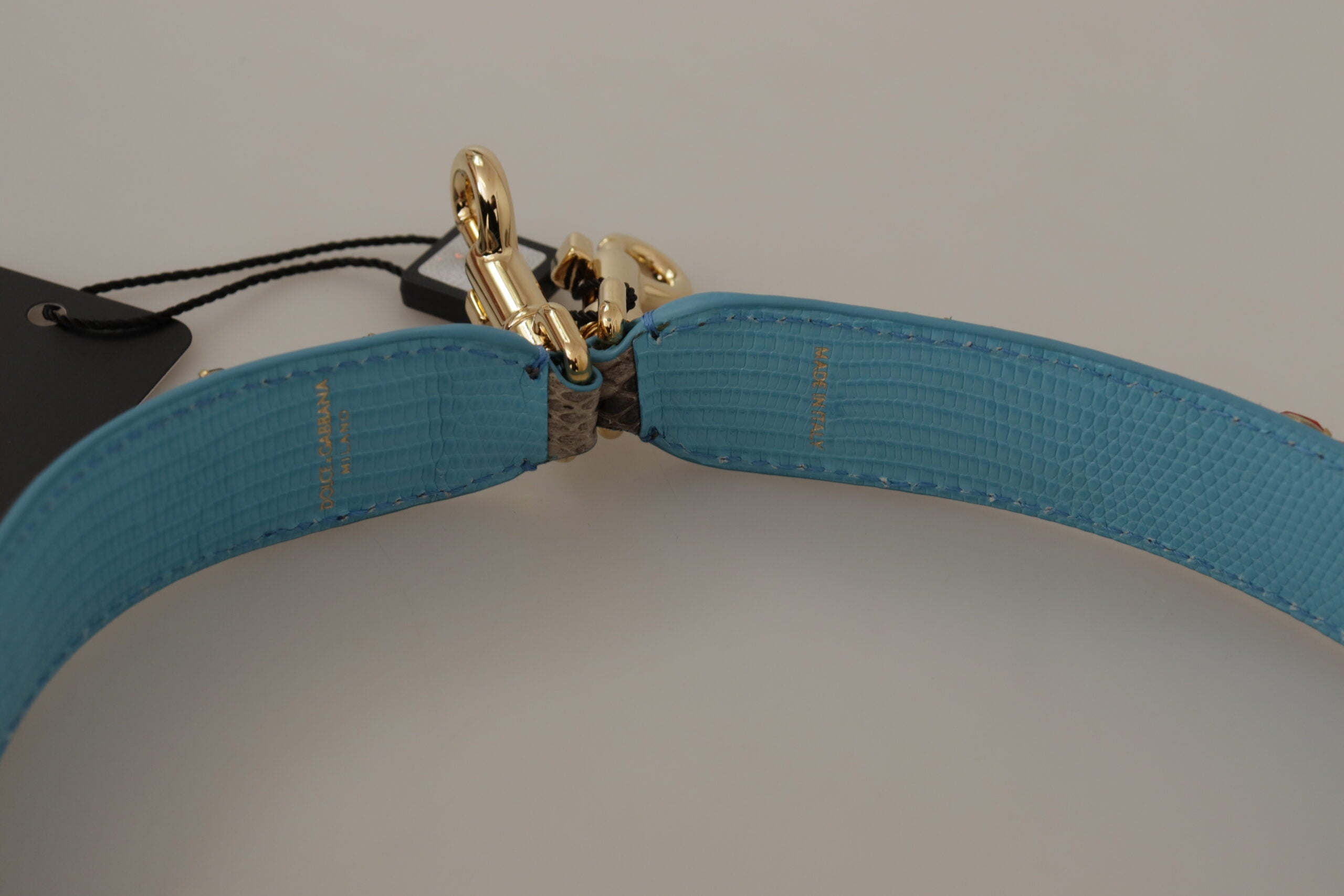 Dolce & Gabbana Accesoriu elegant cu curea de umăr din piele de piton