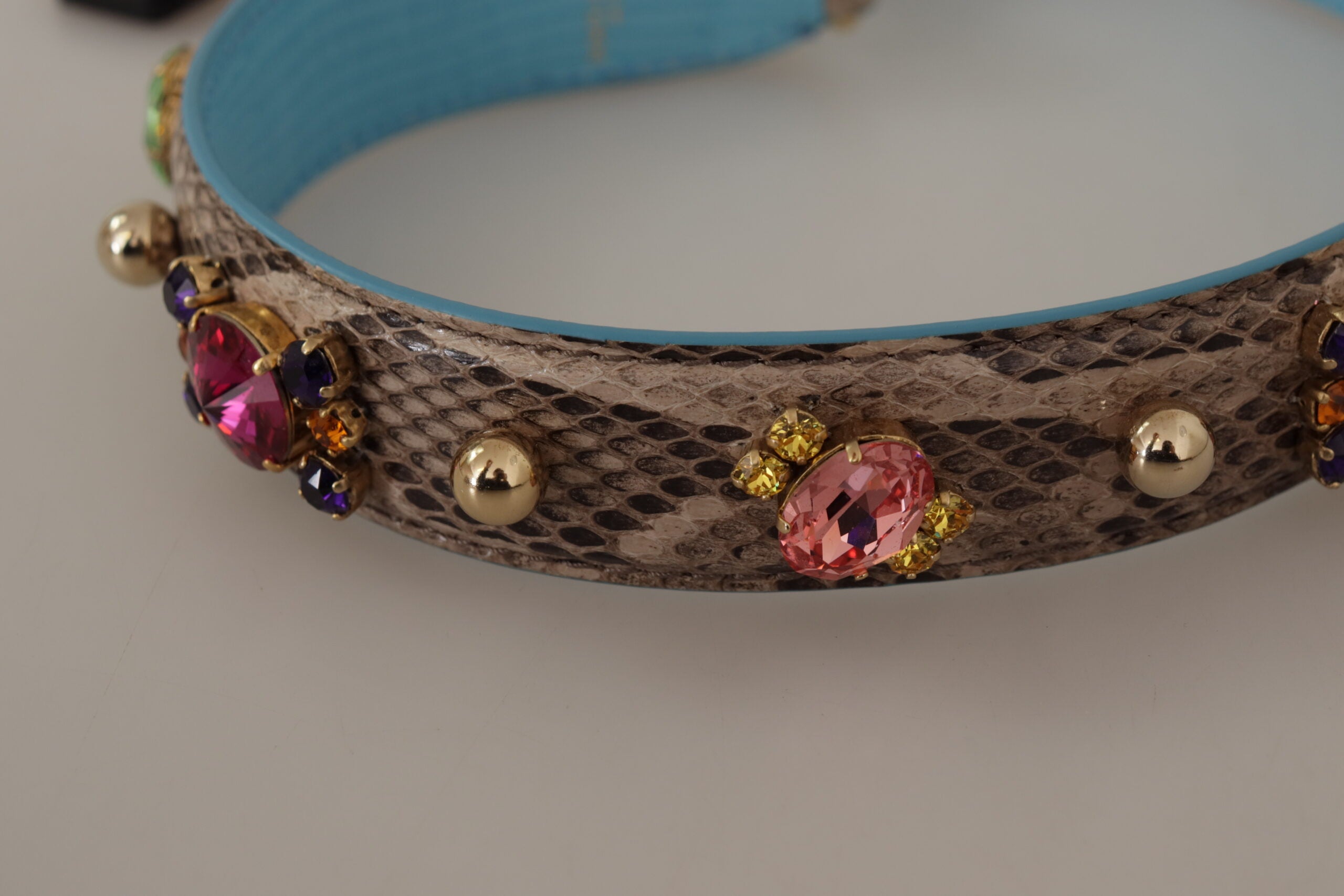 Dolce & Gabbana Accesoriu elegant cu curea de umăr din piele de piton