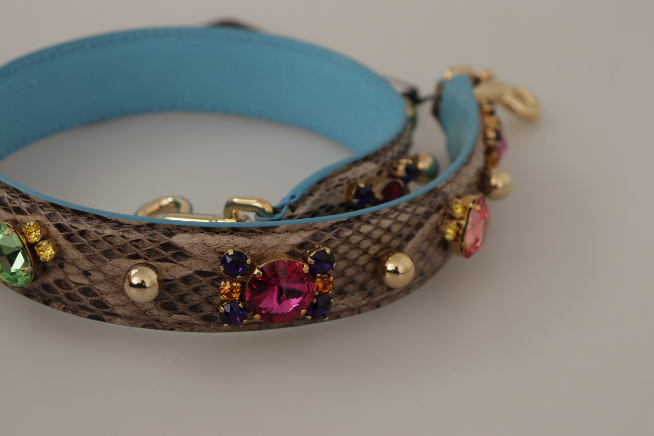 Dolce & Gabbana Accesoriu elegant cu curea de umăr din piele de piton