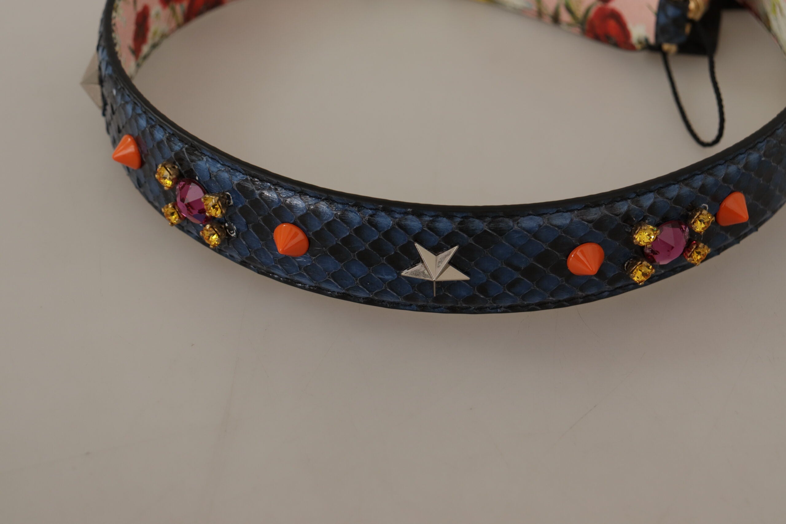 Geantă Dolce & Gabbana elegantă din piele albastră de piton