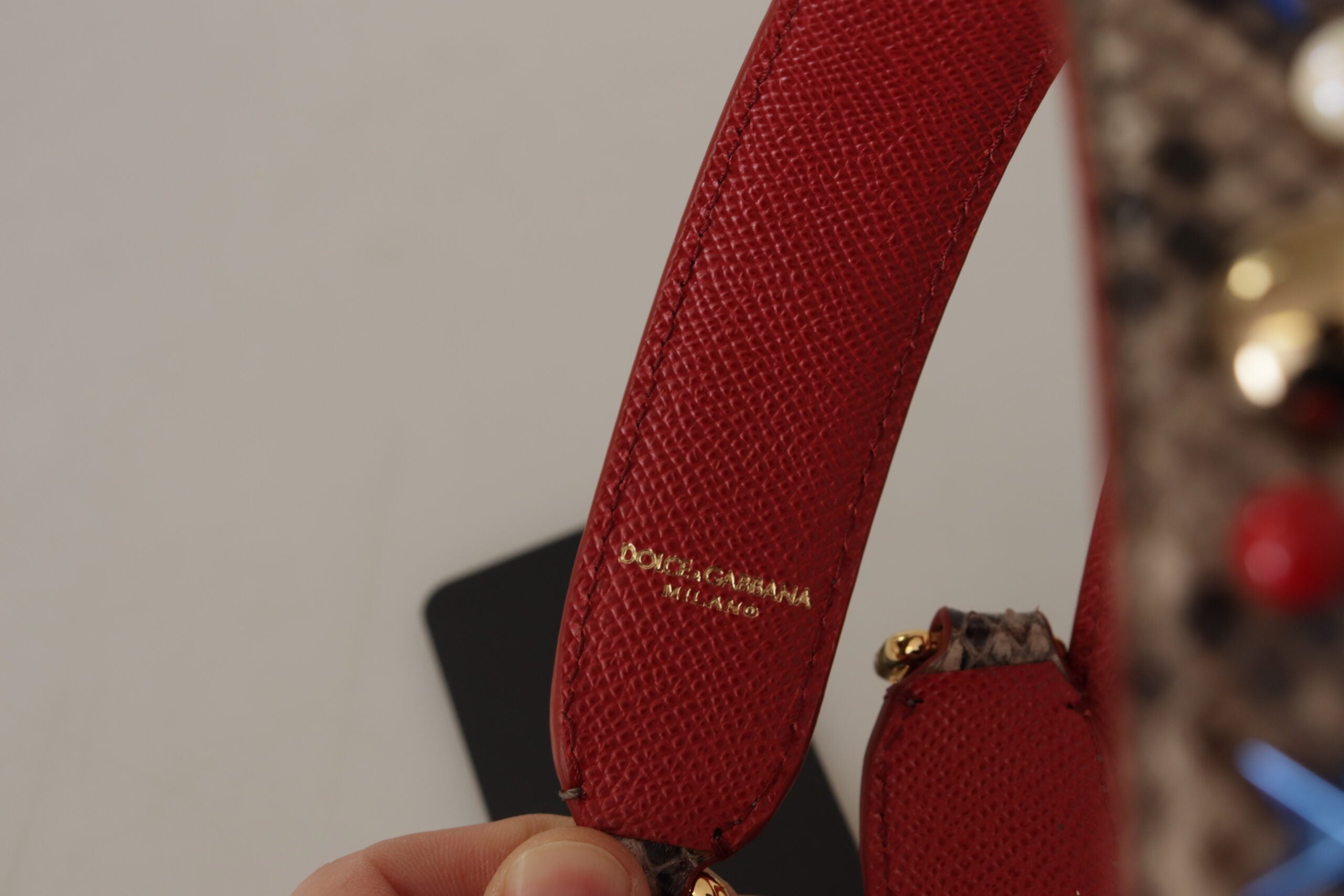 Dolce & Gabbana Curea de umăr elegantă din piele de piton
