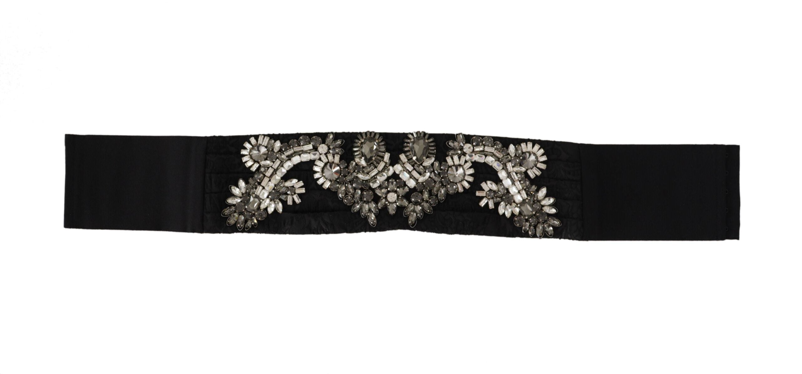 Dolce & Gabbana Eleganter strassverzierter Seidengürtel