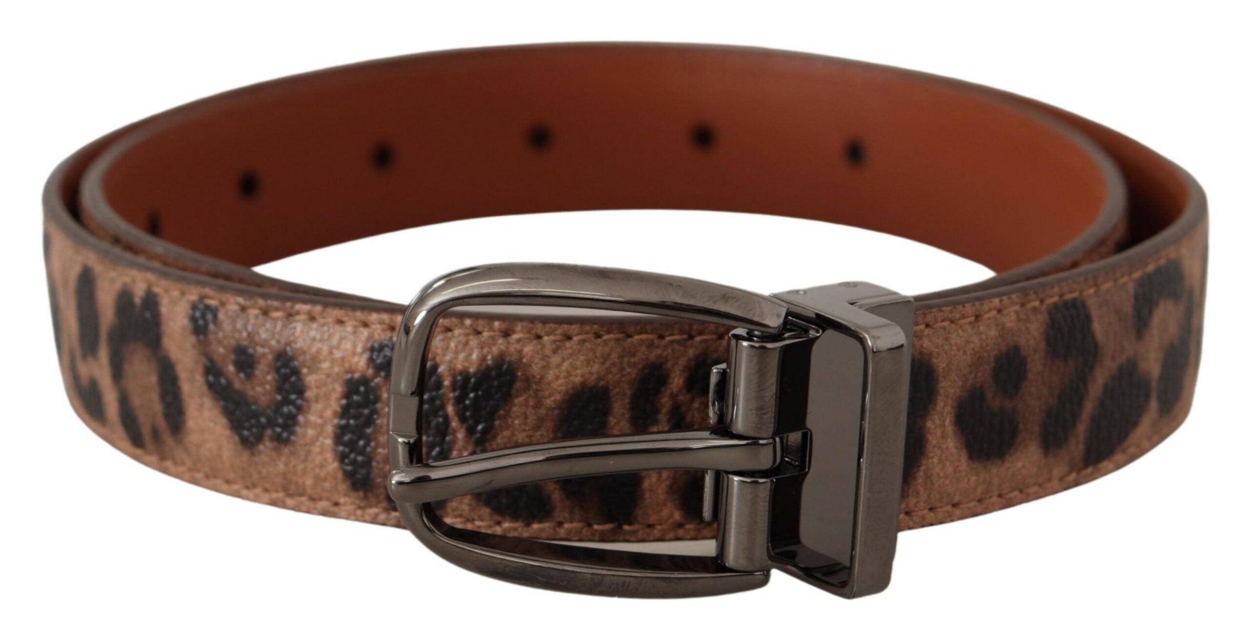 Dolce & Gabbana Eleganter gravierter Ledergürtel – Zeitloser Stil
