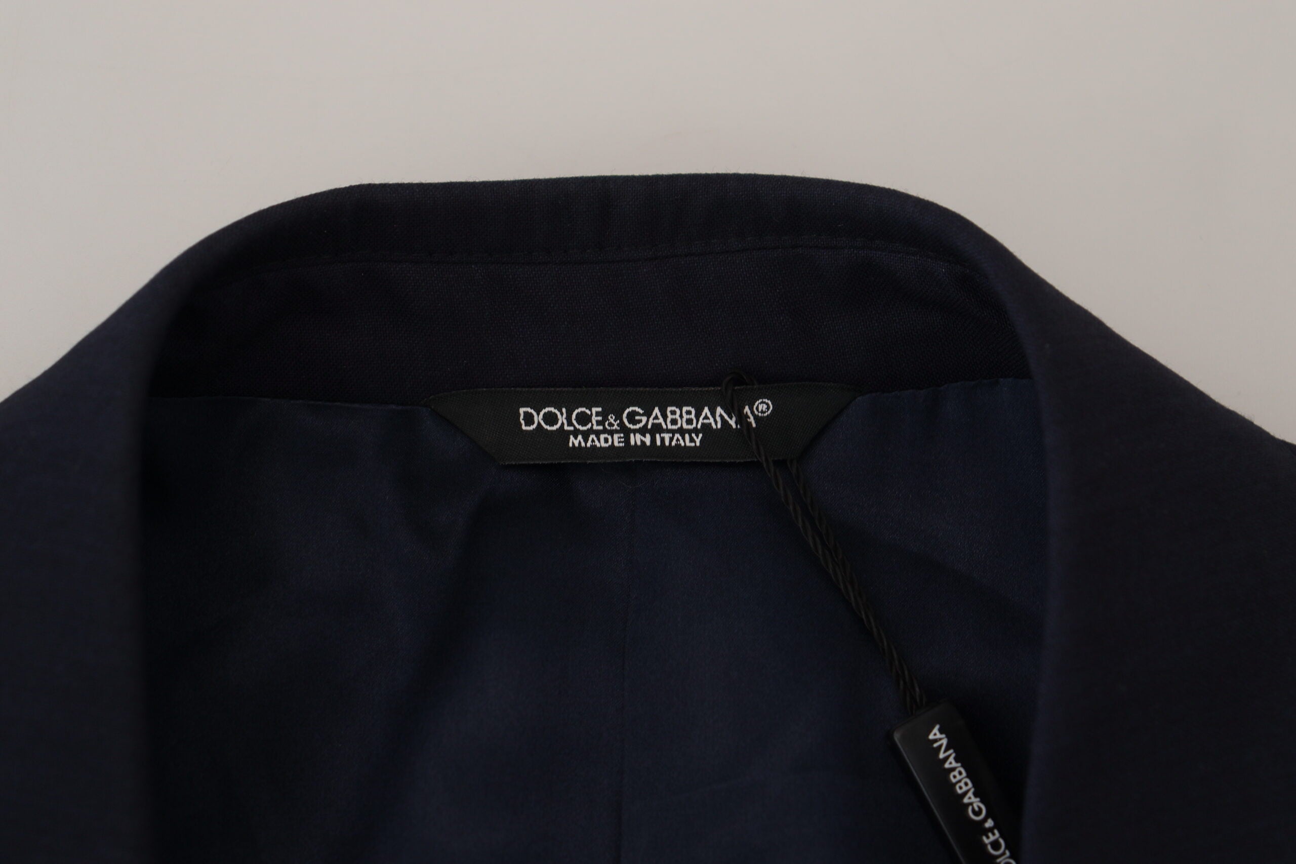 Sacou elegant din lână și mătase albastră Dolce & Gabbana