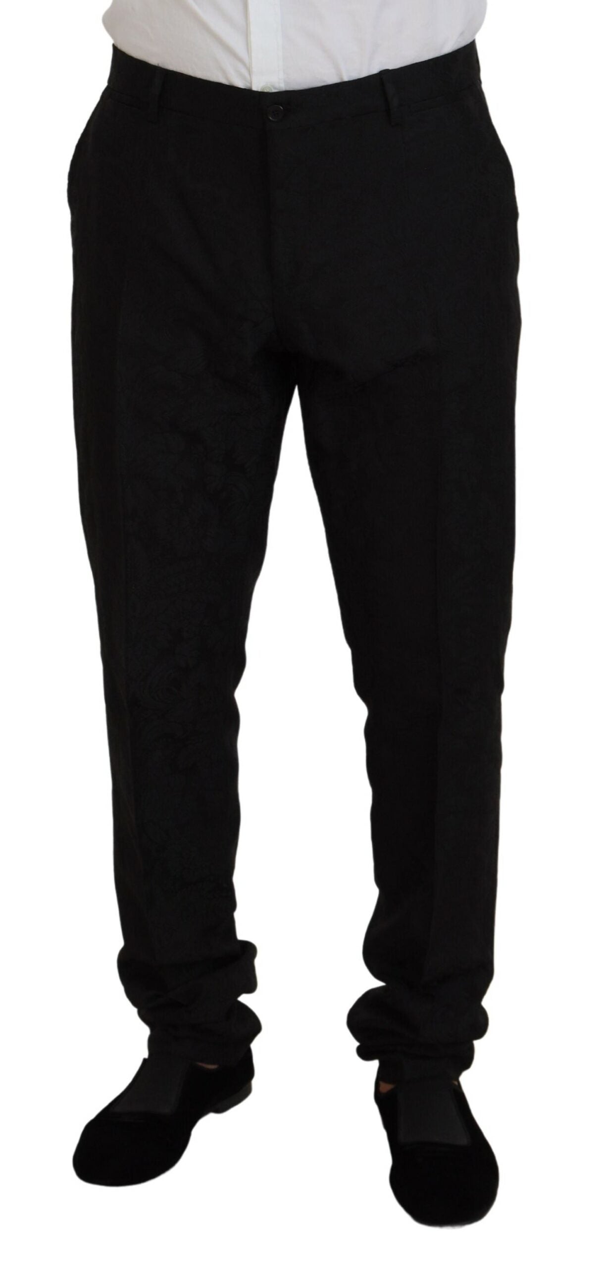 Dolce & Gabbana – Schwarzer Martini-Designeranzug im Slim Fit