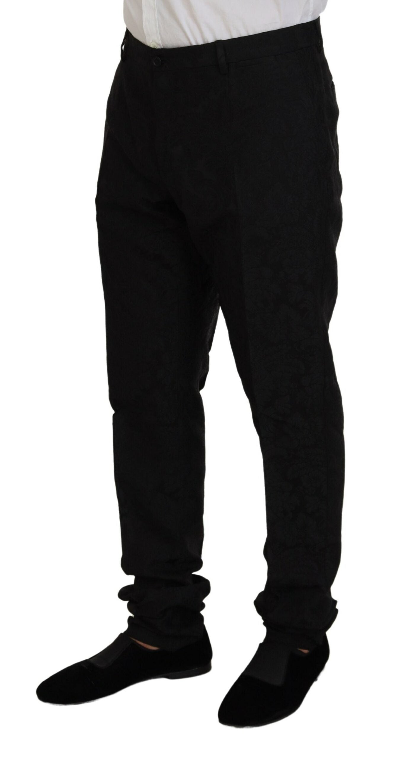 Dolce & Gabbana – Schwarzer Martini-Designeranzug im Slim Fit