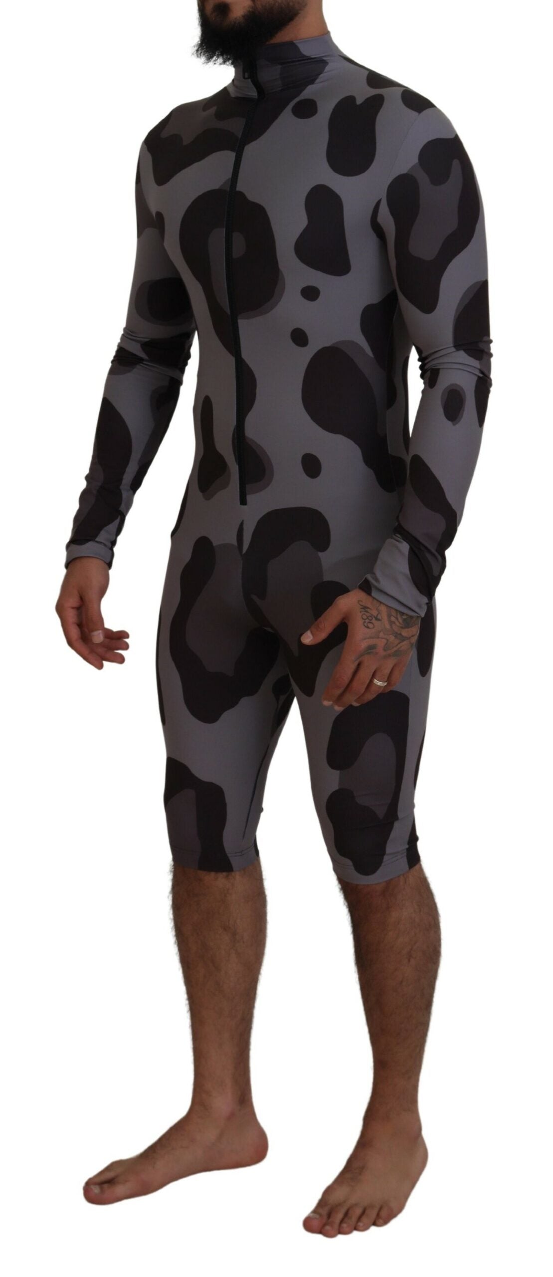 Costum de baie Dolce & Gabbana Elite Grey cu model pentru bărbați