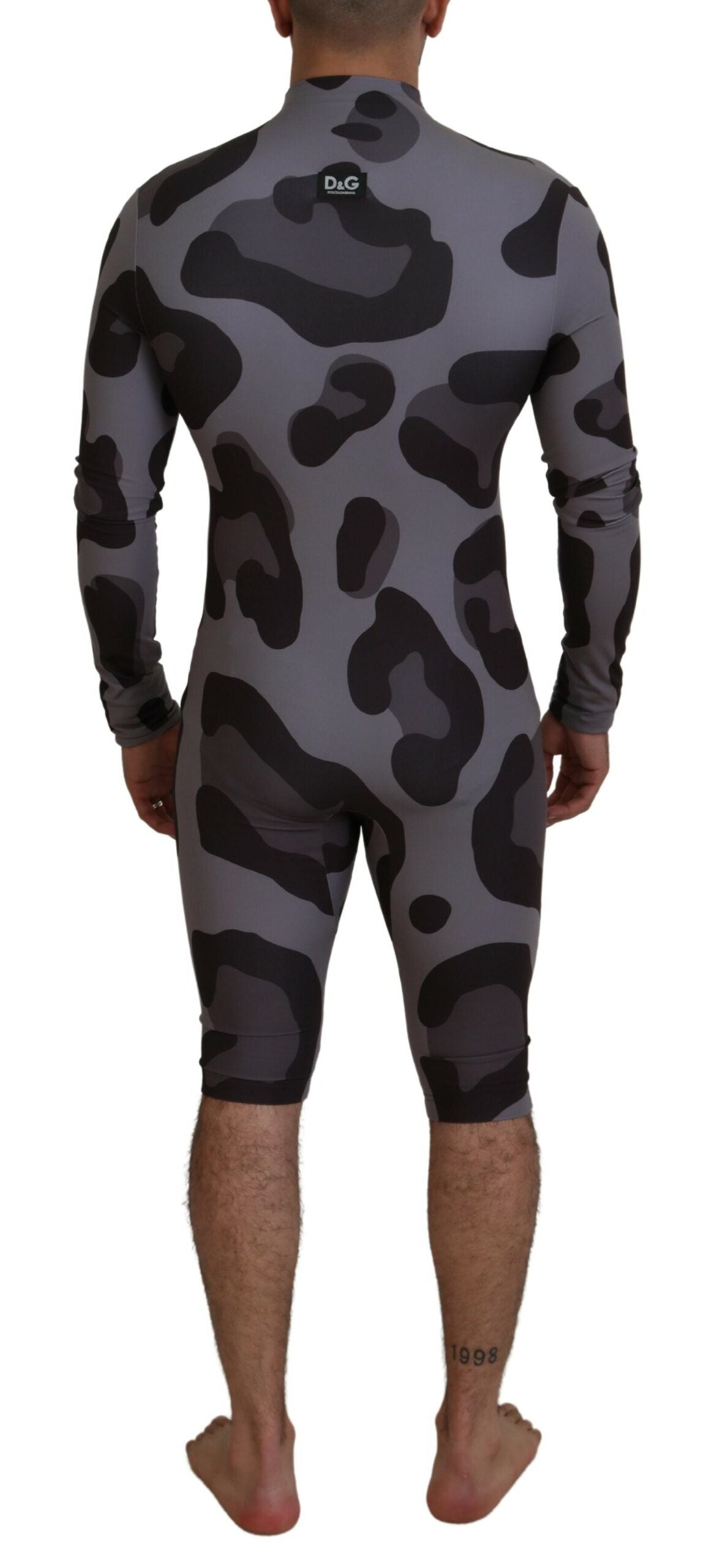 Costum de baie Dolce & Gabbana Elite Grey cu model pentru bărbați
