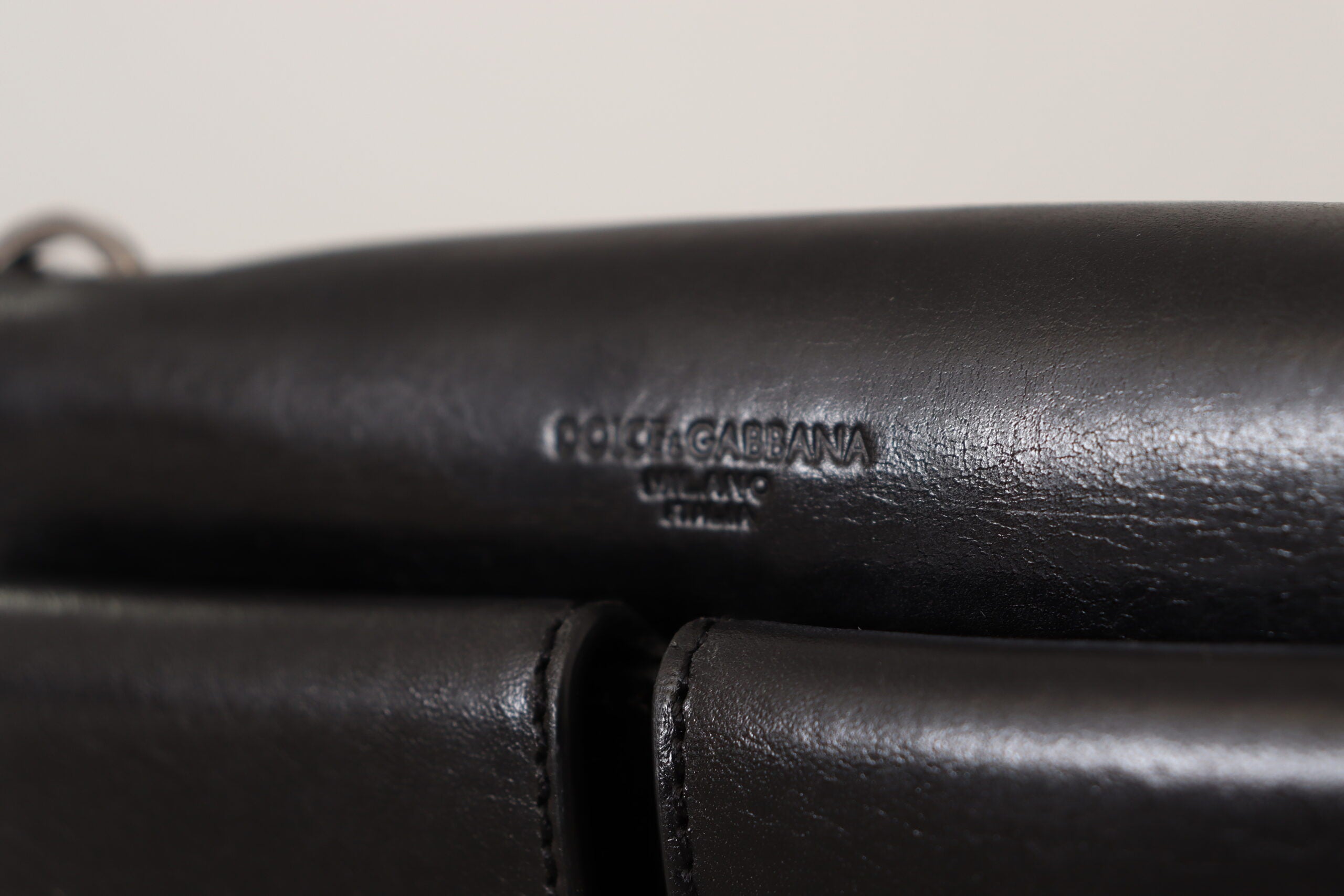 Dolce & Gabbana – Elegante Mini-Geldbörse aus Leder in zeitlosem Schwarz