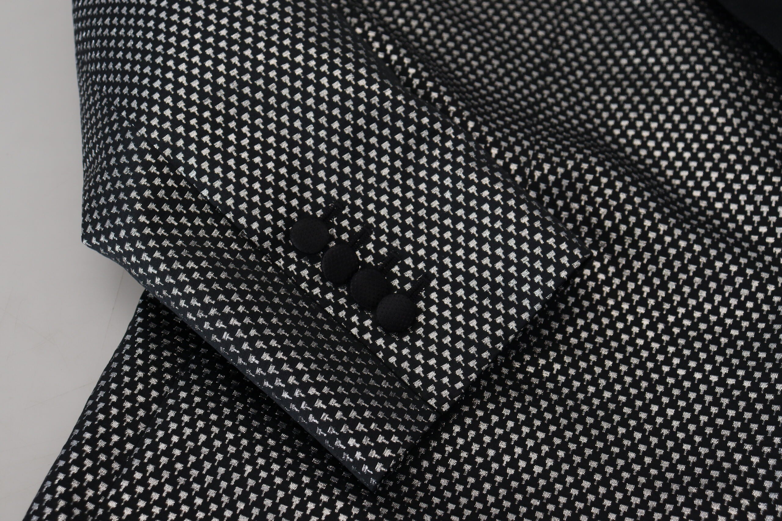 Dolce & Gabbana Sacou elegant jacquard cu un singur rând de nasturi