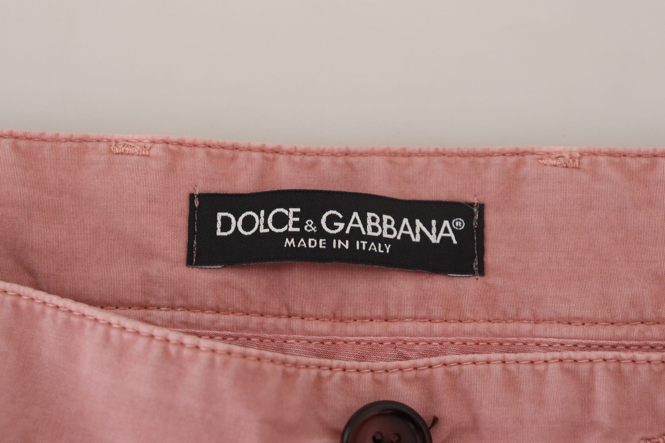 Dolce & Gabbana Exquisite rosa Chino-Shorts für Herren