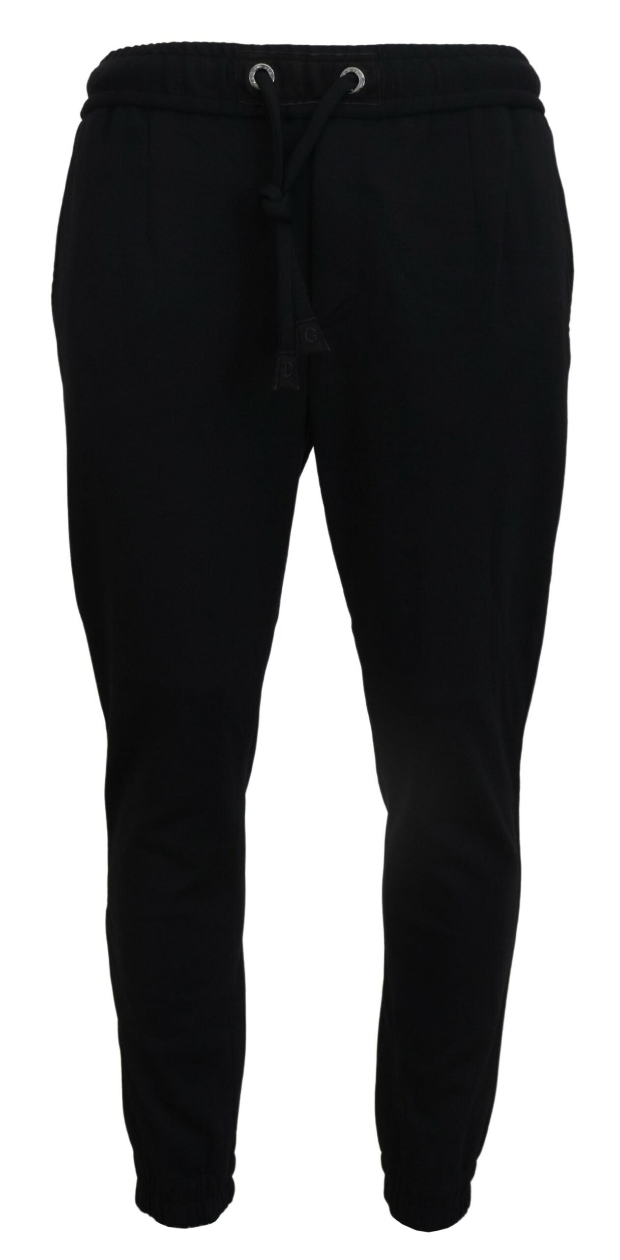 Dolce & Gabbana – Elegante Jogginghose aus schwarzer Wollmischung