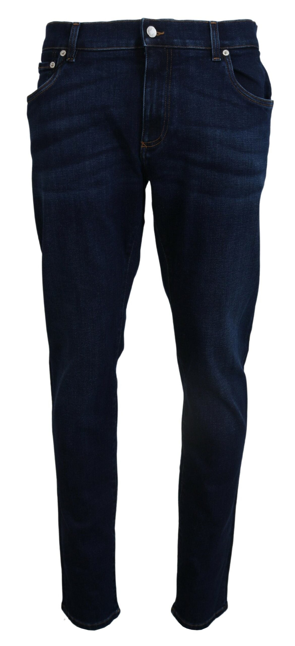 Dolce & Gabbana Elegante Slim Fit Jeans in Dunkelblau