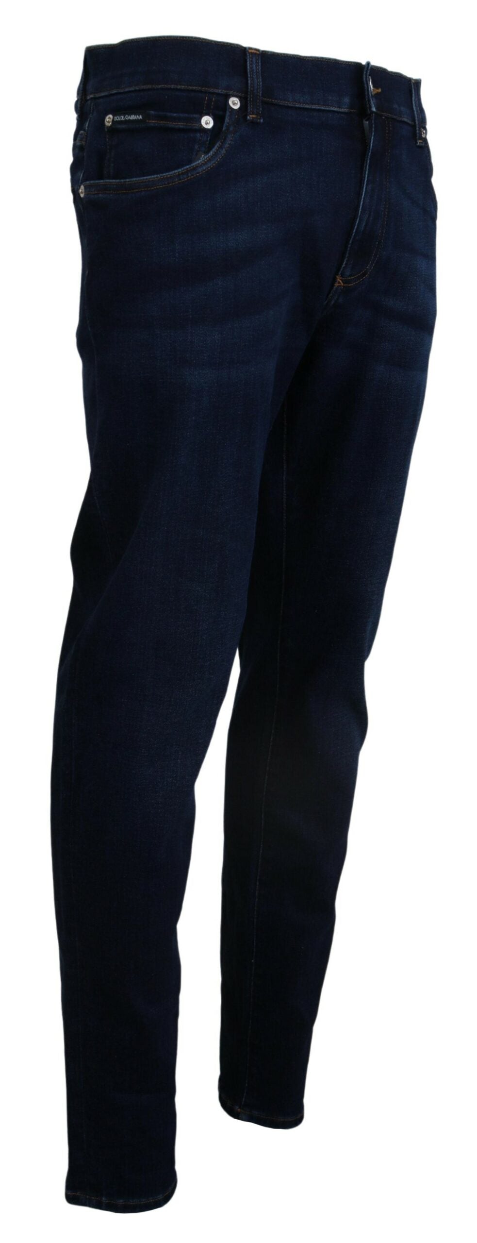 Dolce & Gabbana Elegante Slim Fit Jeans in Dunkelblau