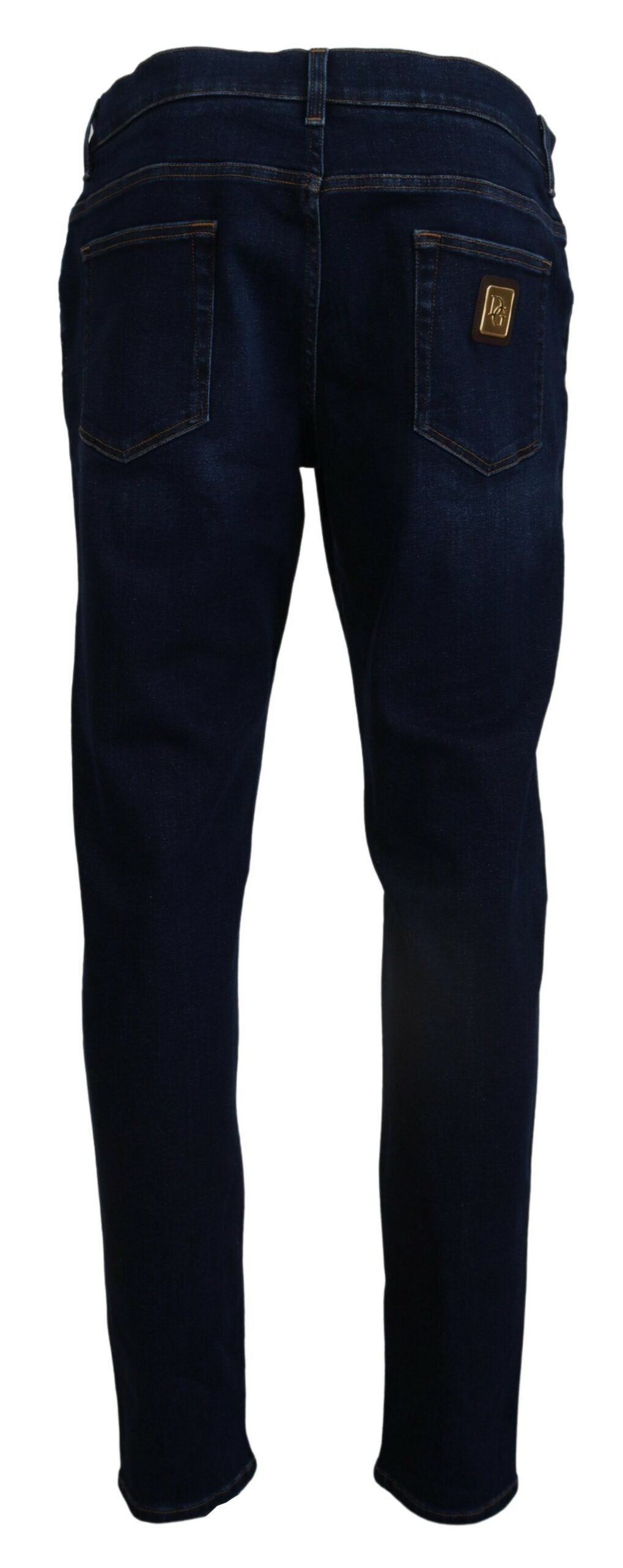 Dolce & Gabbana Elegante Slim Fit Jeans in Dunkelblau
