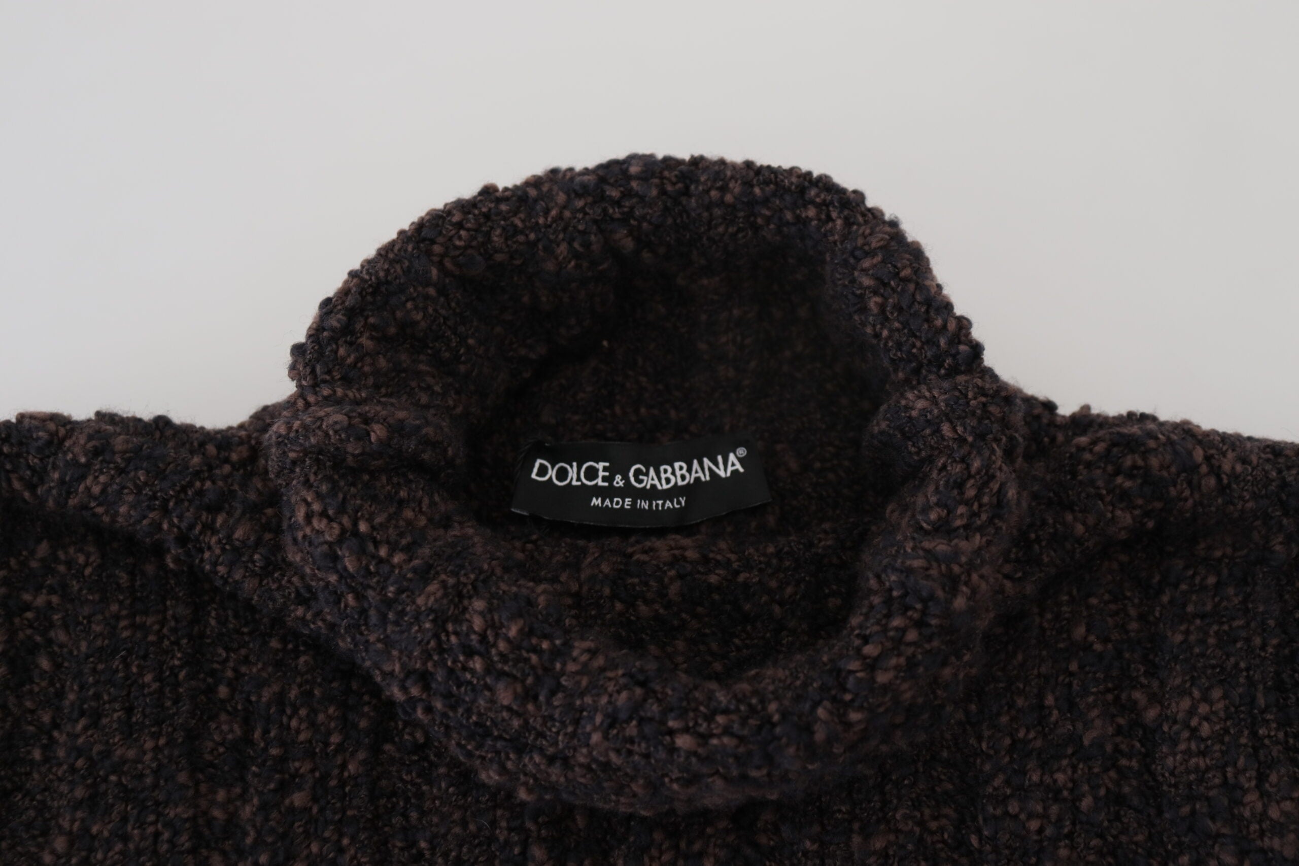 Pulover elegant cu guler înalt din amestec de lână Dolce & Gabbana