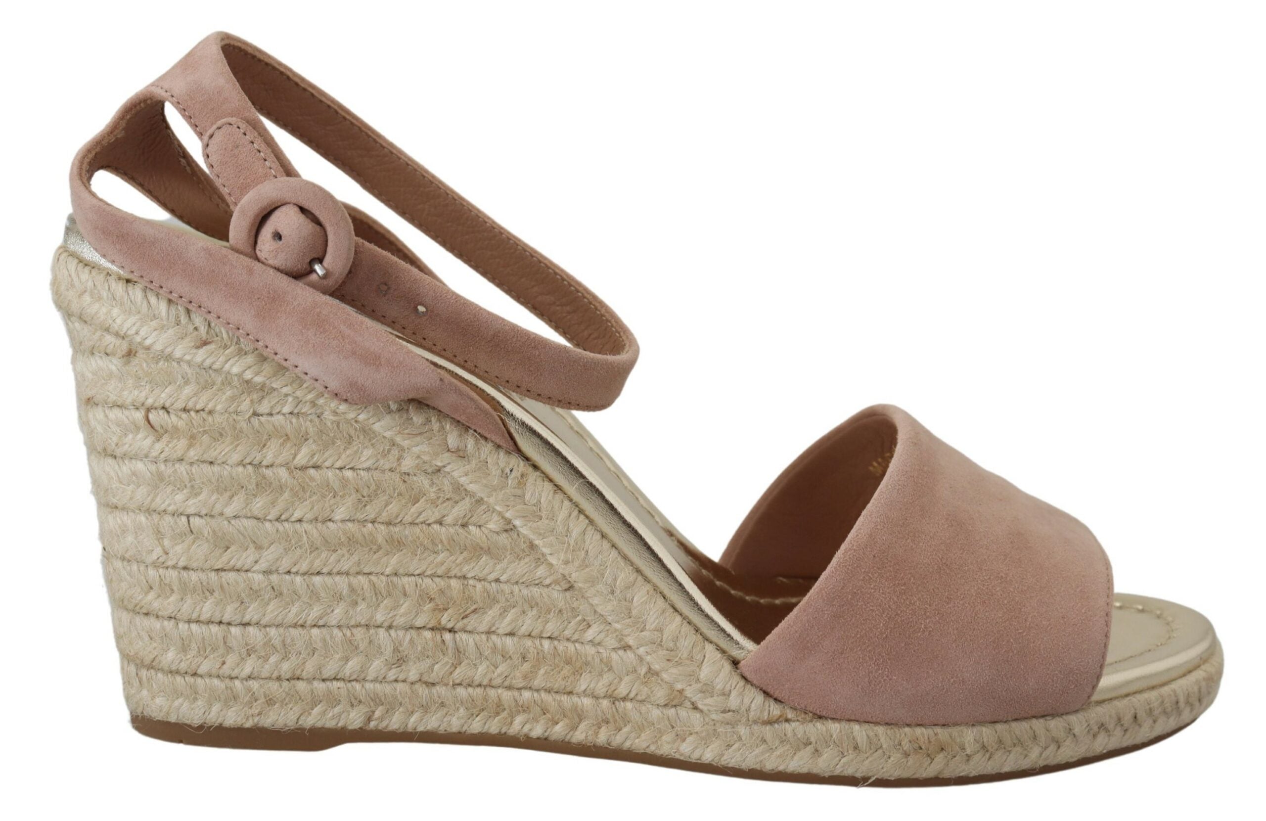 Sandale elegante Prada din piele întoarsă cu bareta la gleznă
