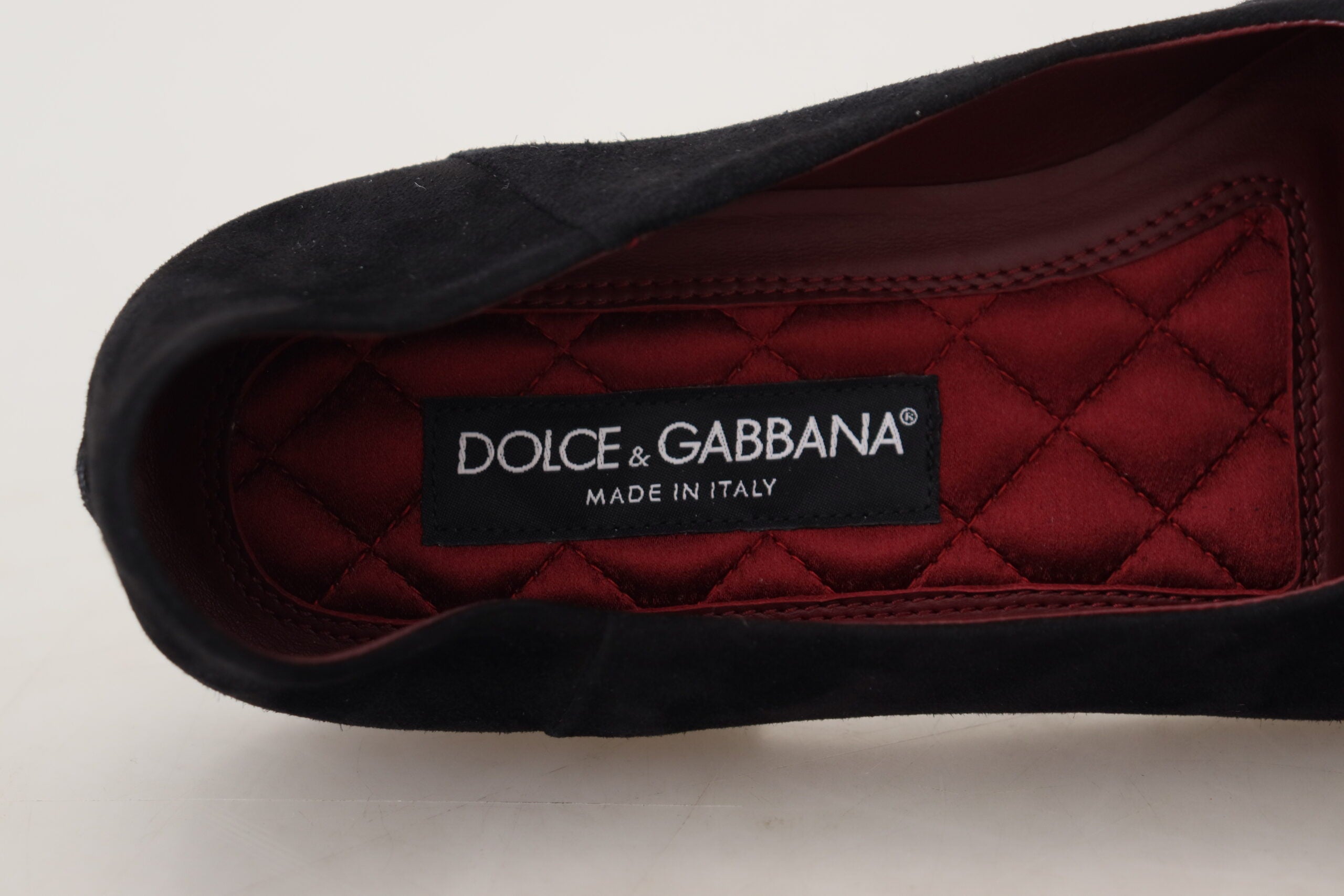 Dolce & Gabbana – Loafer mit Kristall-Pailletten in Schwarz und Gold