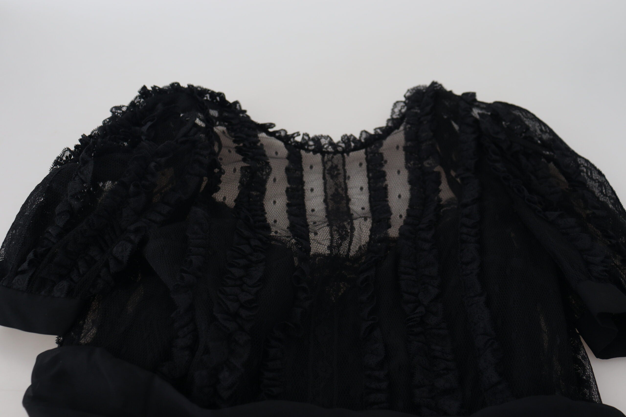 Dolce & Gabbana – Elegantes Minikleid in A-Linie mit Spitzendetail