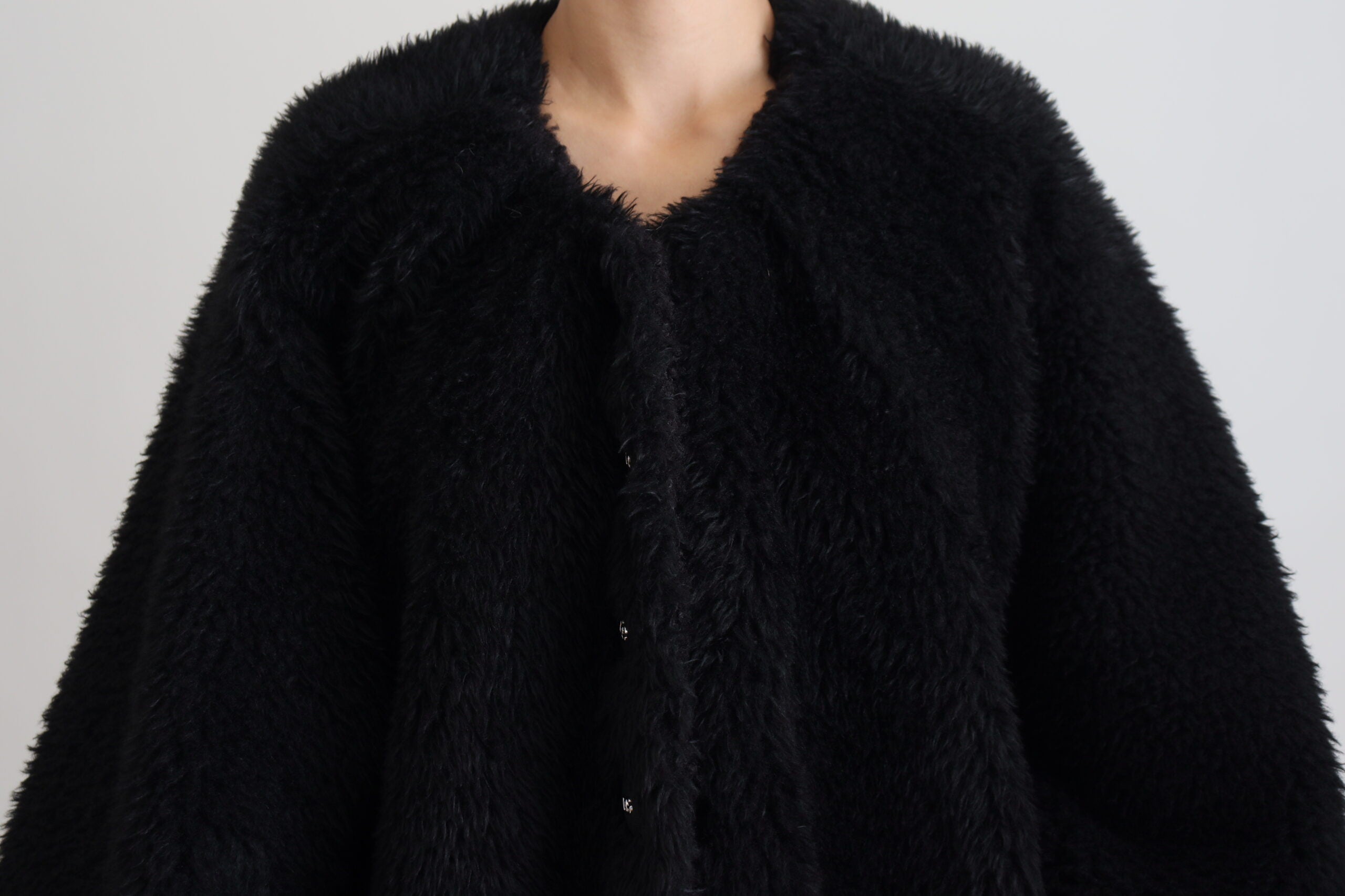 Dolce & Gabbana – Elegante schwarze Manteljacke aus Kaschmirmischung