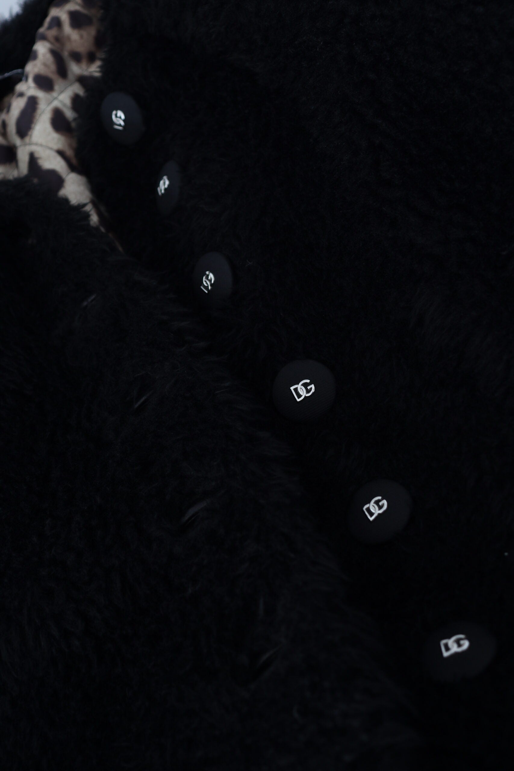 Dolce & Gabbana – Elegante schwarze Manteljacke aus Kaschmirmischung