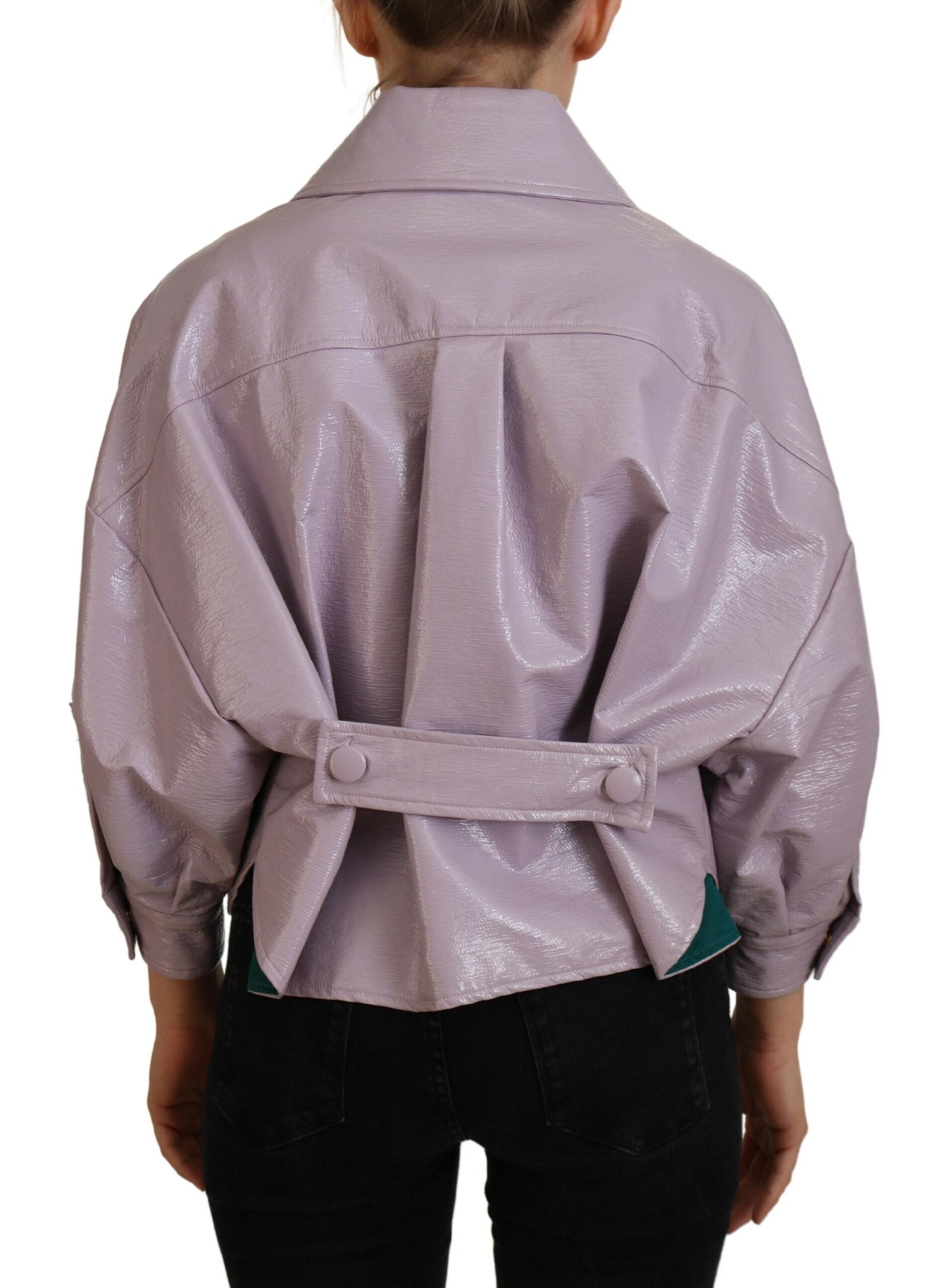 Dolce & Gabbana Schicke lila Kurzjacke – Ein Style-Statement