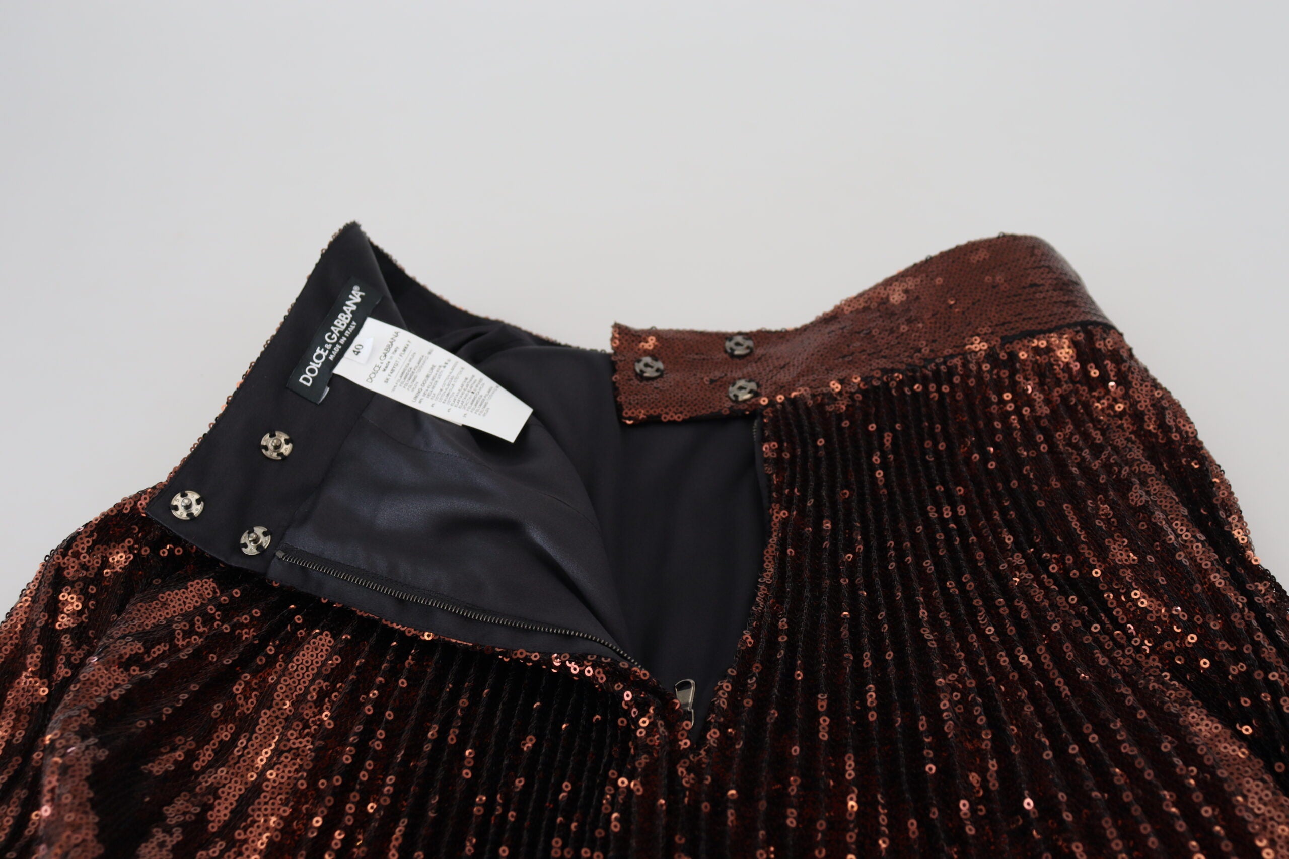 Dolce & Gabbana Eleganter Midirock in A-Linie mit hoher Taille