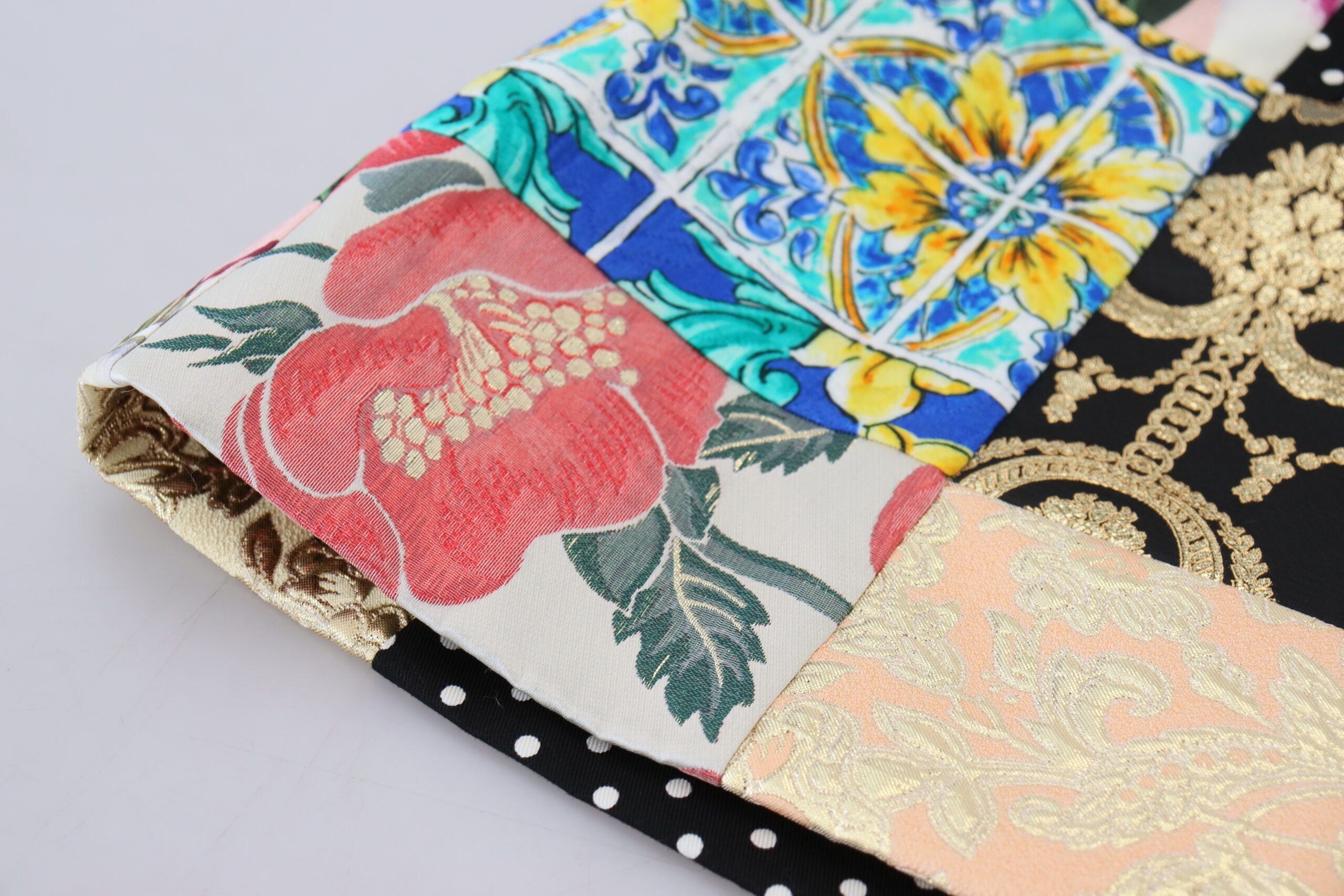 Dolce & Gabbana Schicker mehrfarbiger Patchwork-Minirock