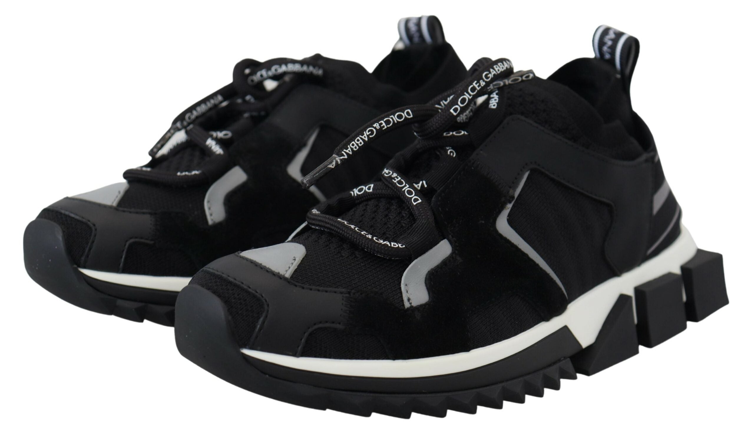 Dolce & Gabbana – Chic Sorrento – Slip-On-Sneaker in Monochrom