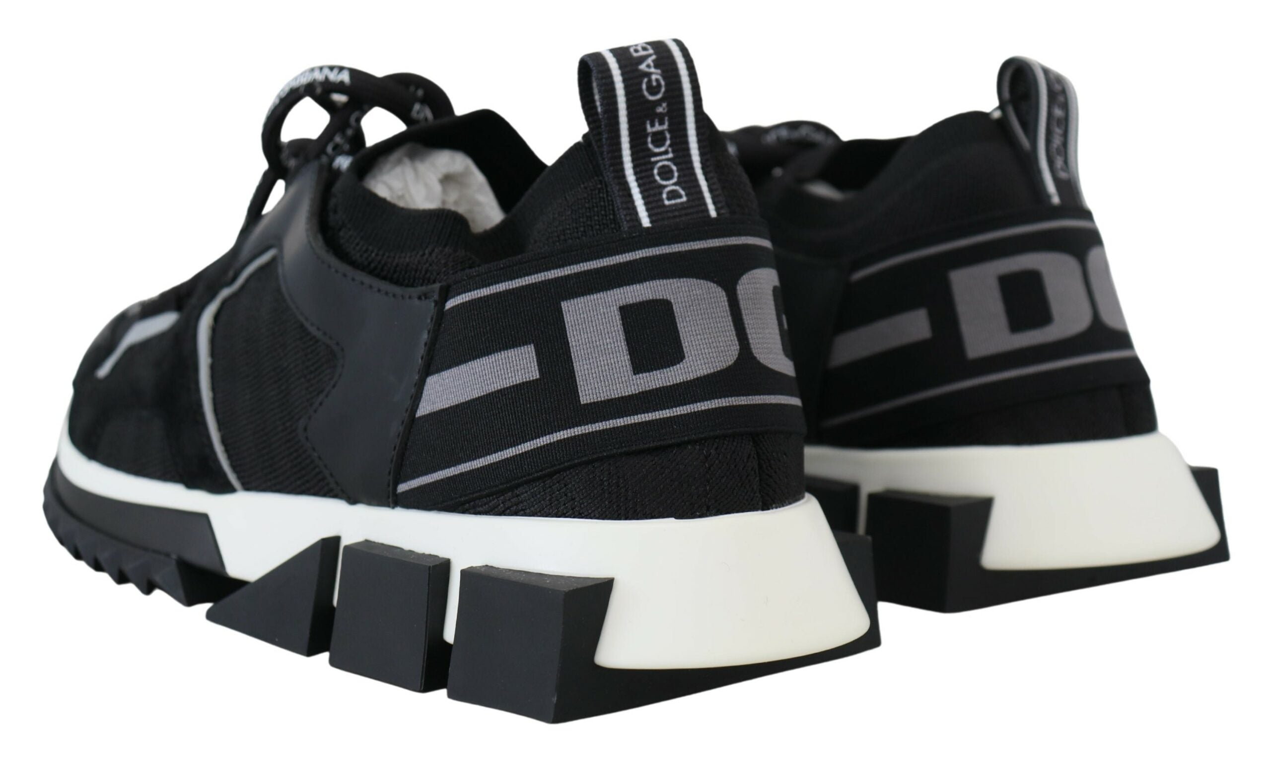 Dolce & Gabbana – Chic Sorrento – Slip-On-Sneaker in Monochrom