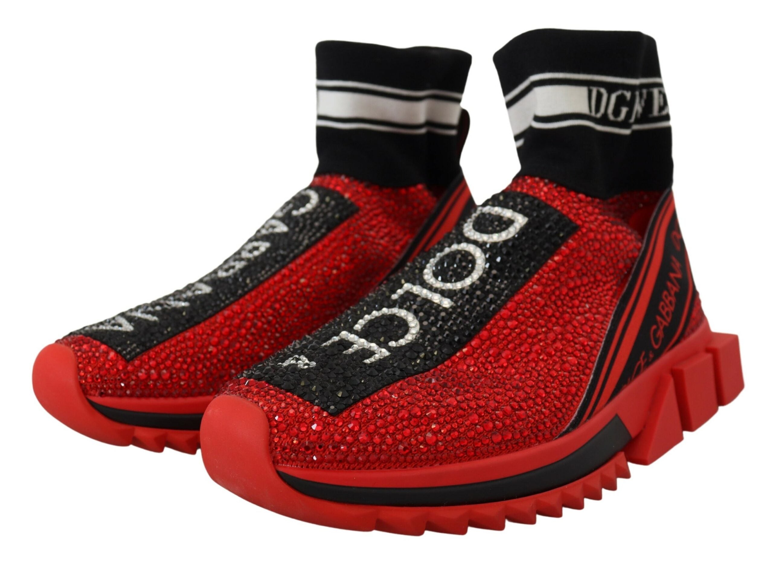 Dolce & Gabbana – Exquisite Slip-On-Sneakers „Sorrento“ in Rot