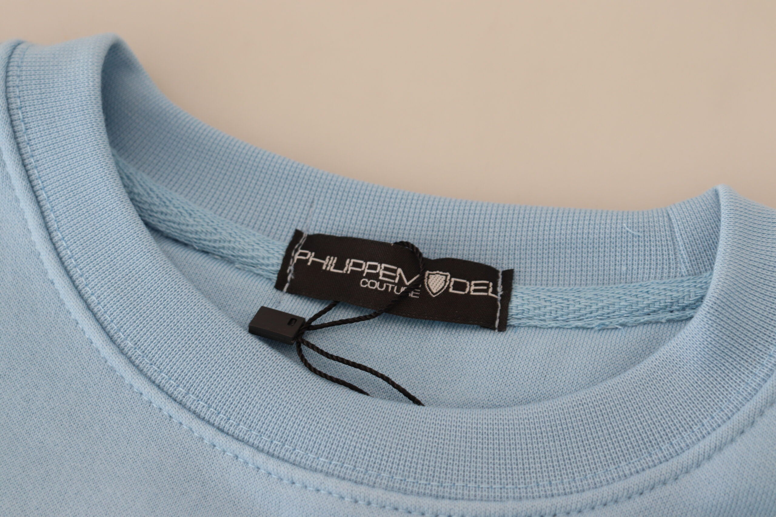 Philippe Model Eleganter hellblauer Langarmpullover
