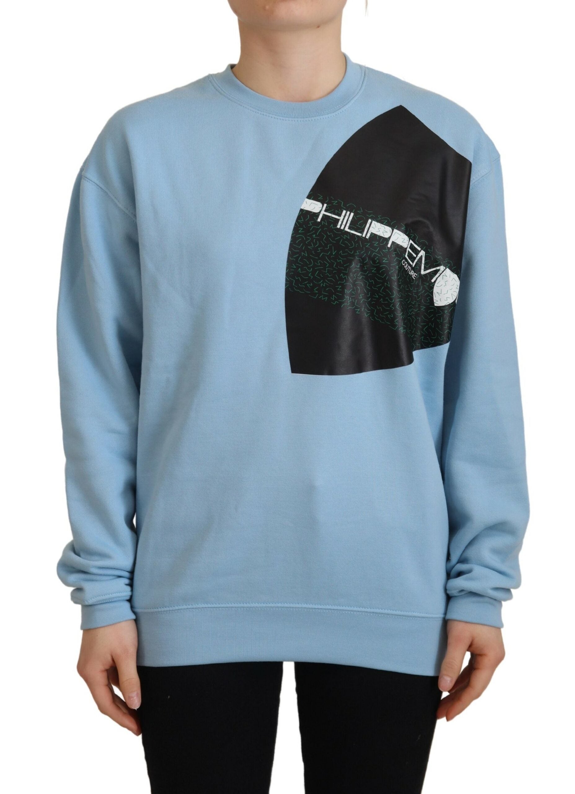 Philippe Model Eleganter hellblauer Pullover aus Baumwolle