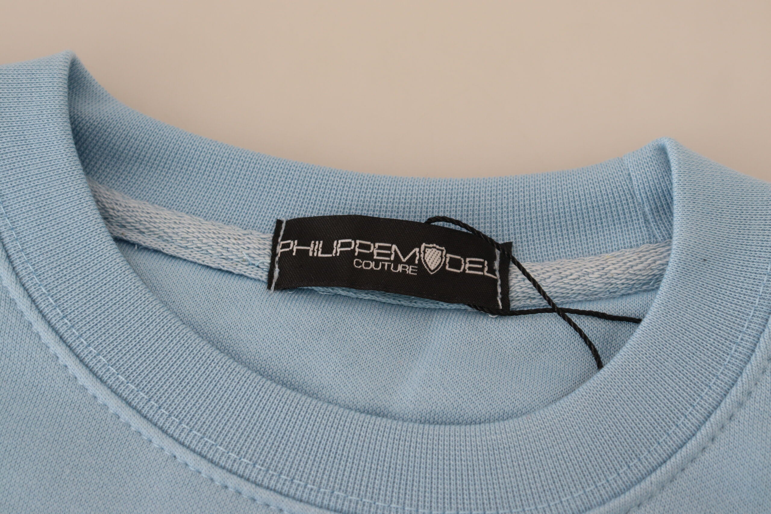 Philippe Model Eleganter hellblauer Pullover aus Baumwolle