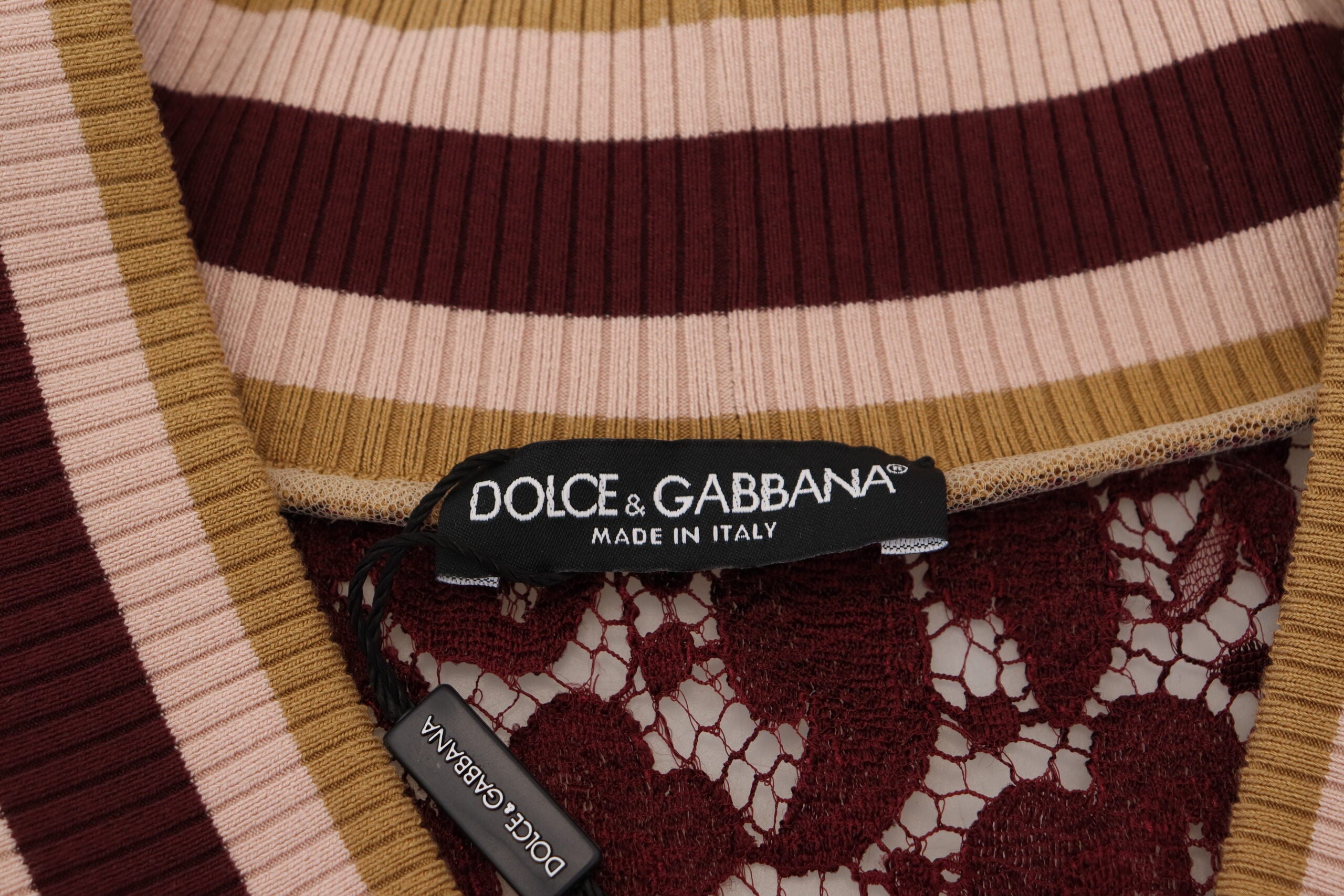 Pulover Dolce & Gabbana multicolor cu decolteu în V