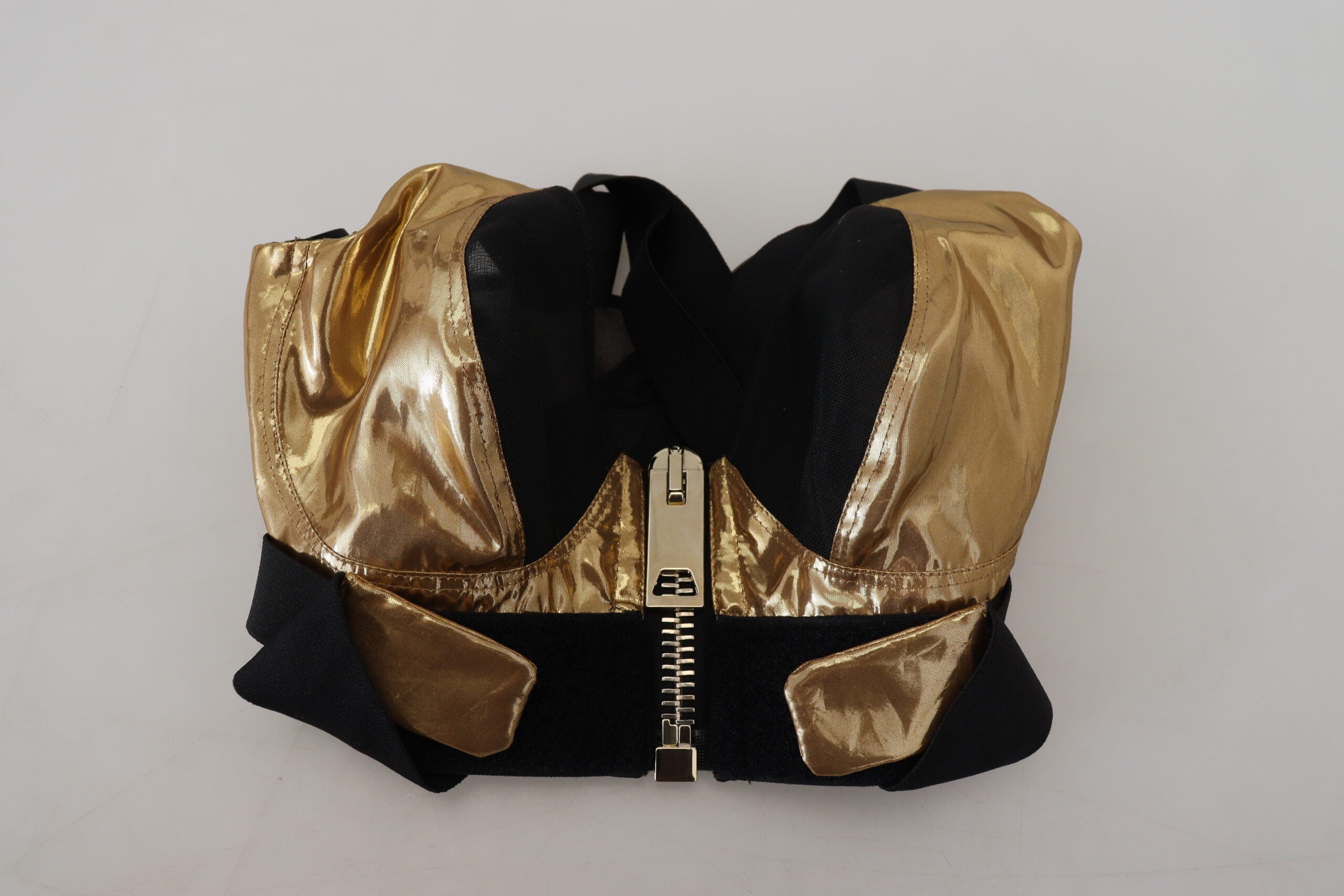 Dolce & Gabbana Elegantes Cropped-Top mit Frontreißverschluss