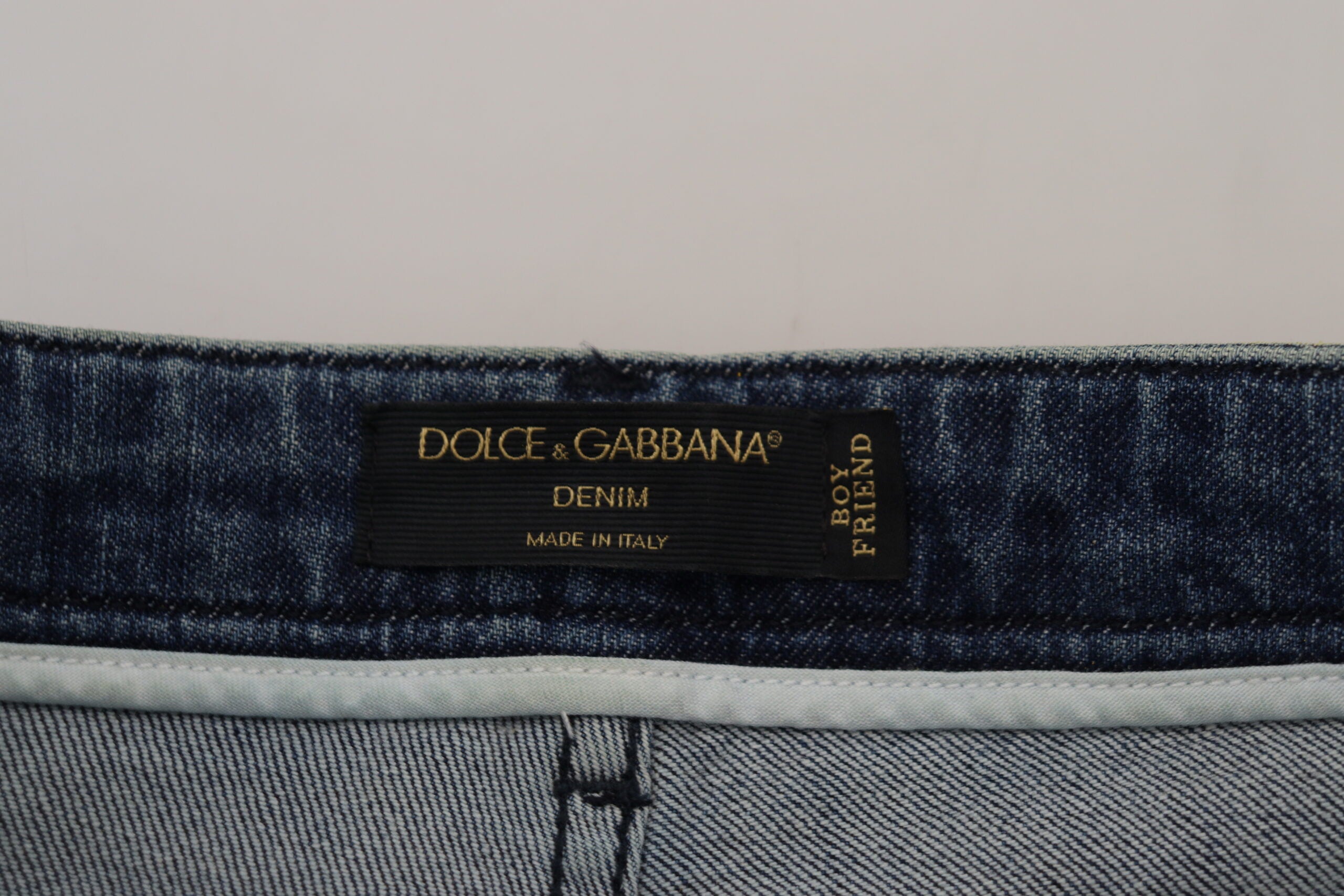 Dolce & Gabbana – Schicke, gerade Jeans mit hoher Taille in leuchtendem Gelb