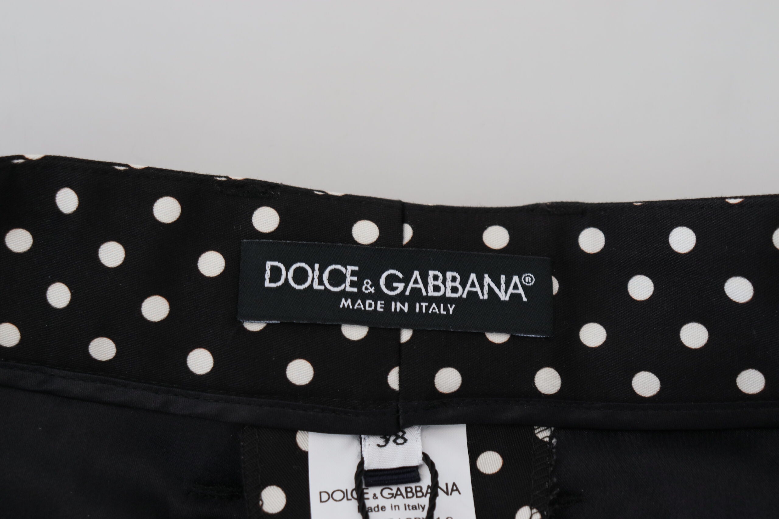 Dolce & Gabbana Elegante hoch taillierte Polka Dot-Hose
