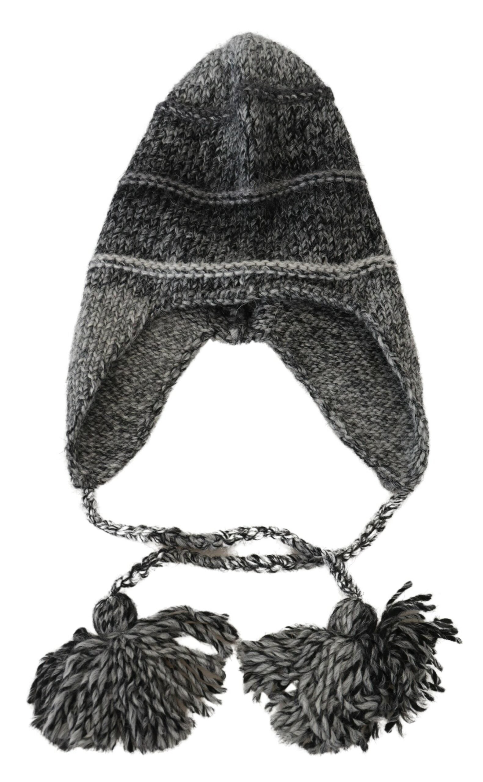 Căciulă elegantă tricotată gri Dolce & Gabbana