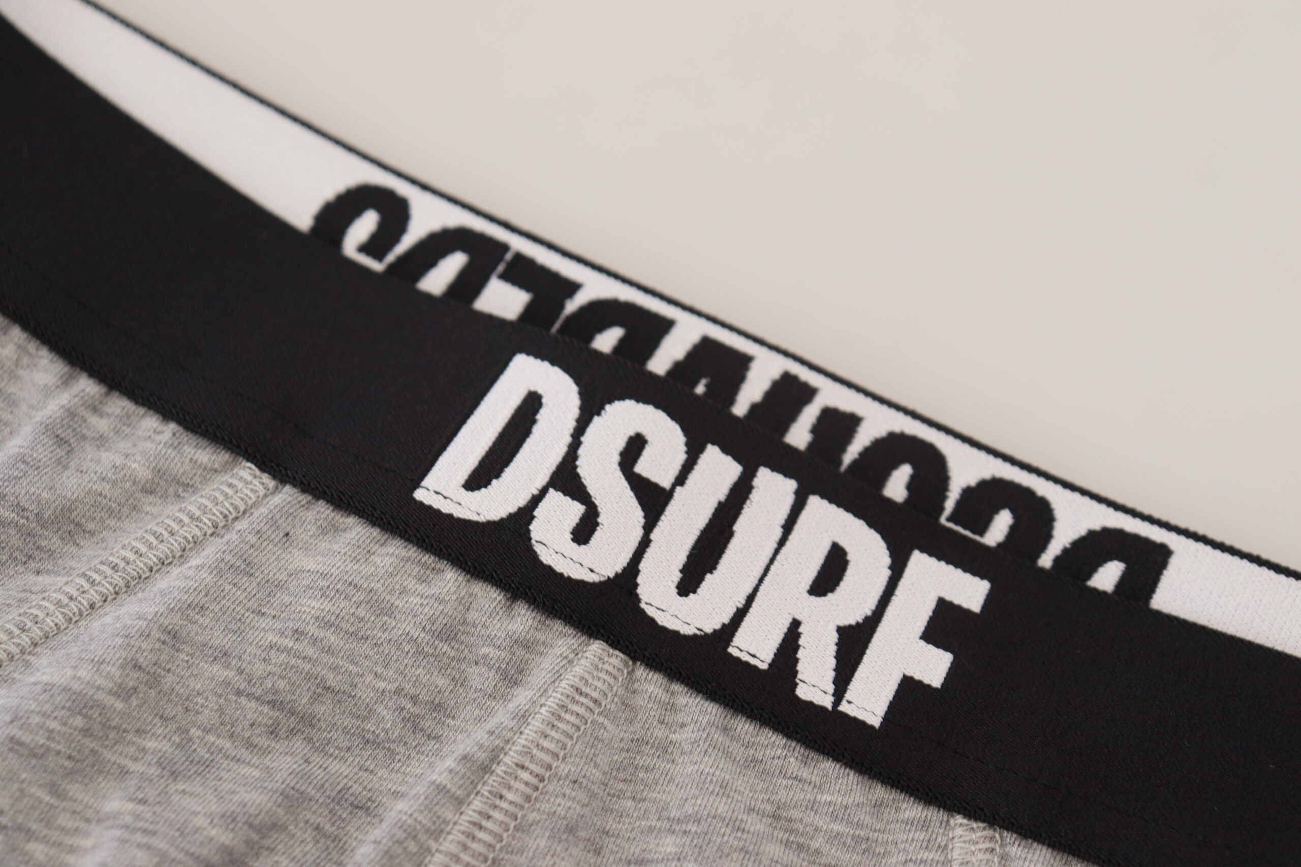 Chiloți eleganți gri din bumbac elastic Dsquared²