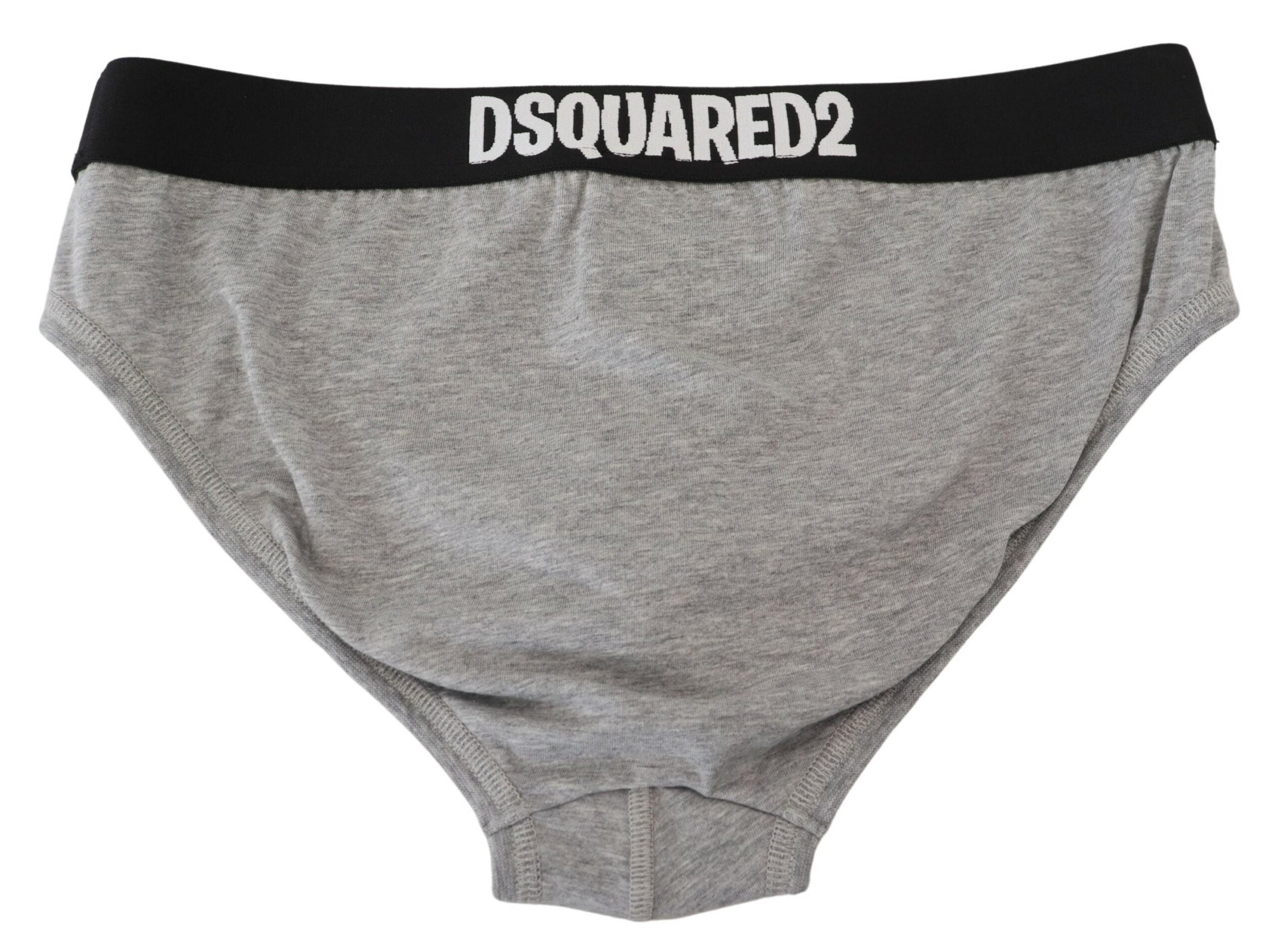Dsquared² Eleganter grauer Baumwoll-Stretch-Slip