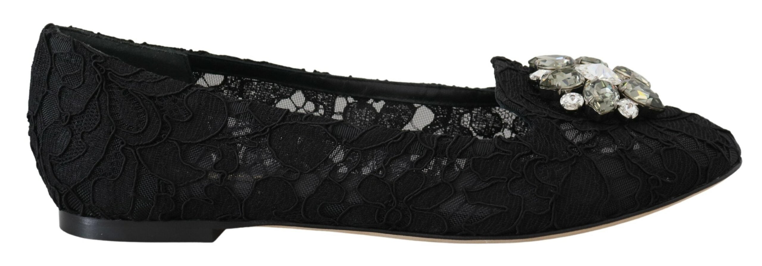 Dolce & Gabbana Pantofi sport eleganți cu imprimeu floral și dantelă plată